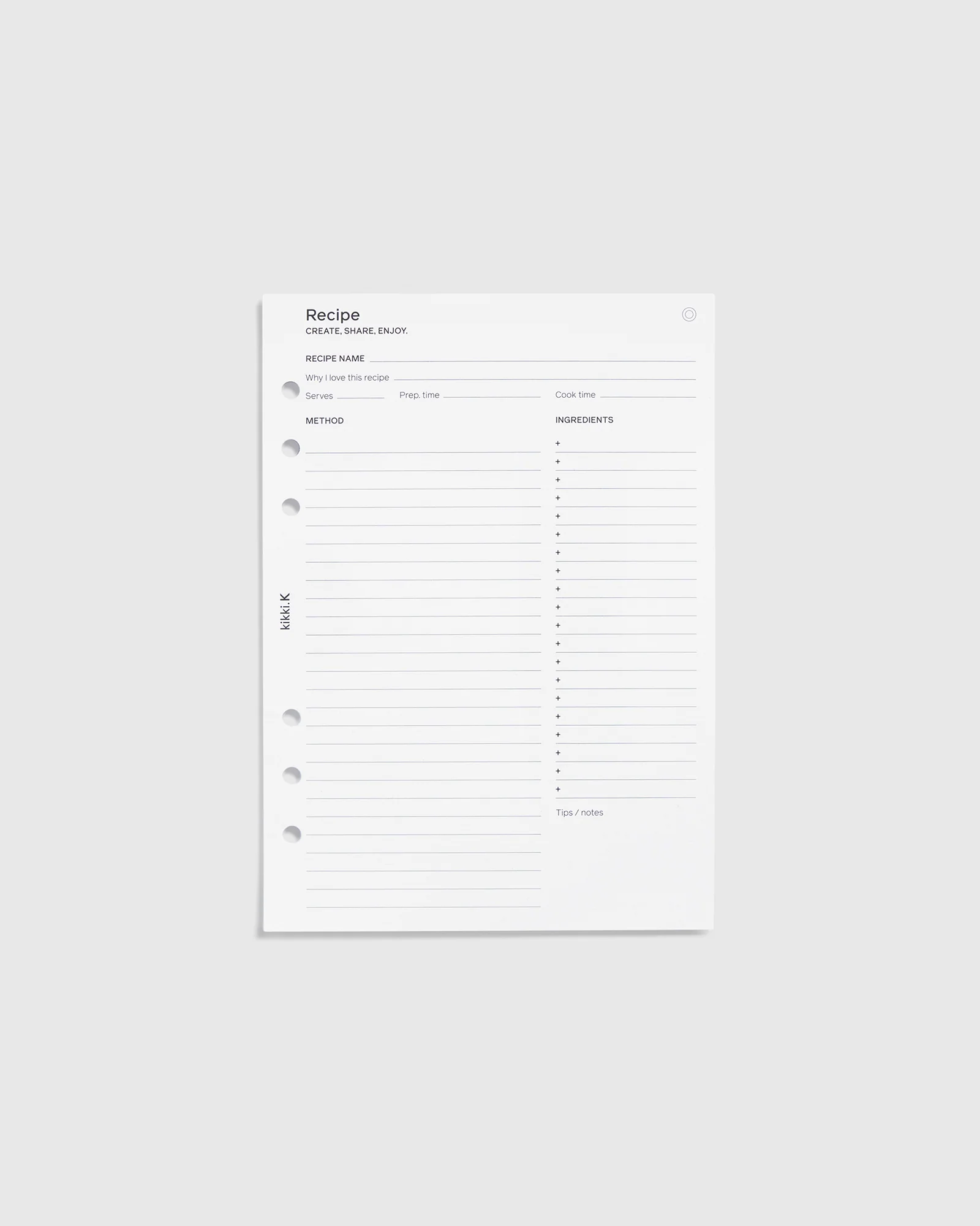 Metropolis Planner Refill Recipe