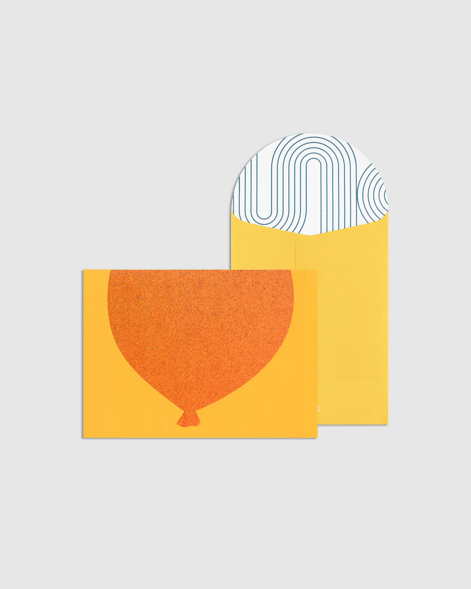 Greeting Card Glitter Balloon