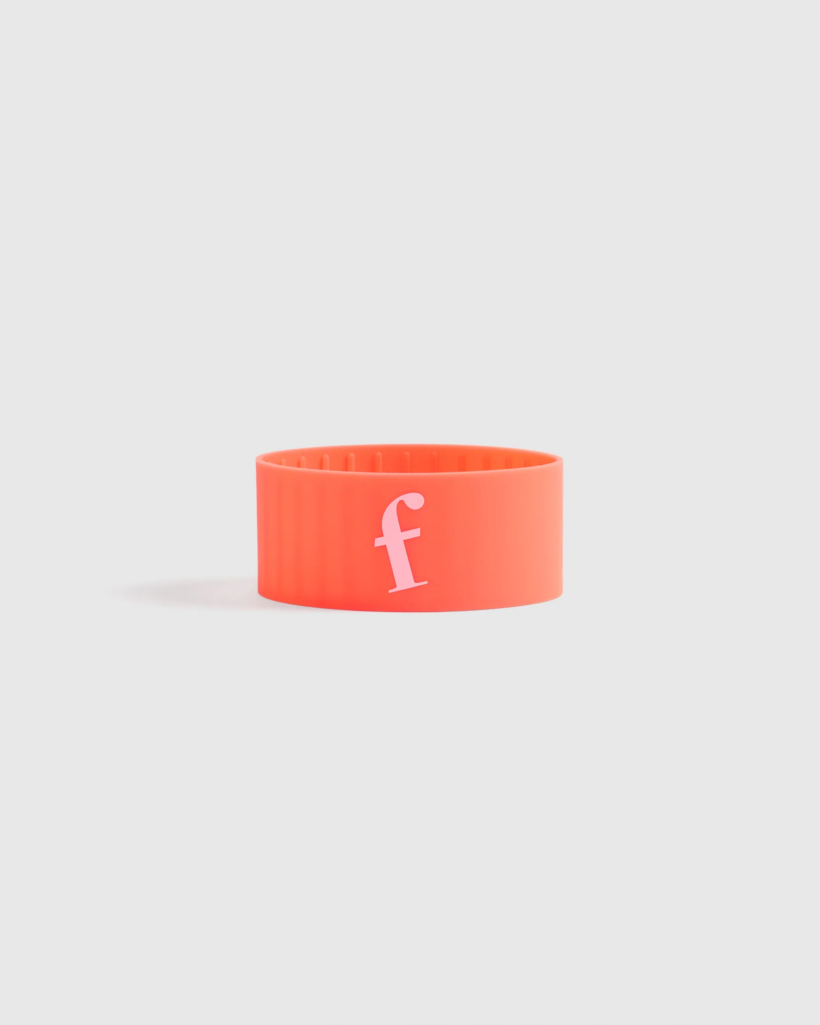 Silicone Band Initial - Neon Orange
