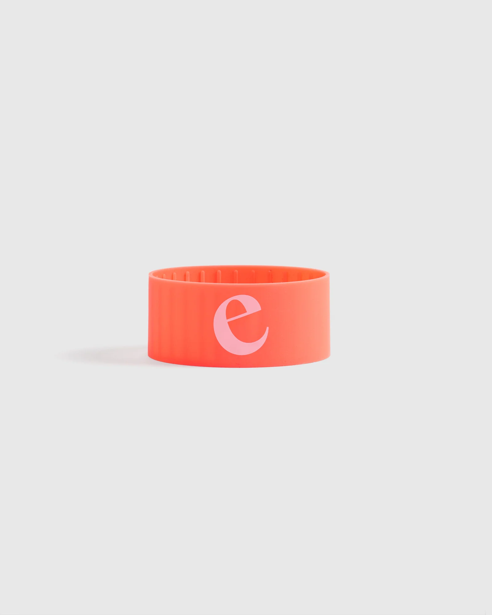 Silicone Band Initial - Neon Orange