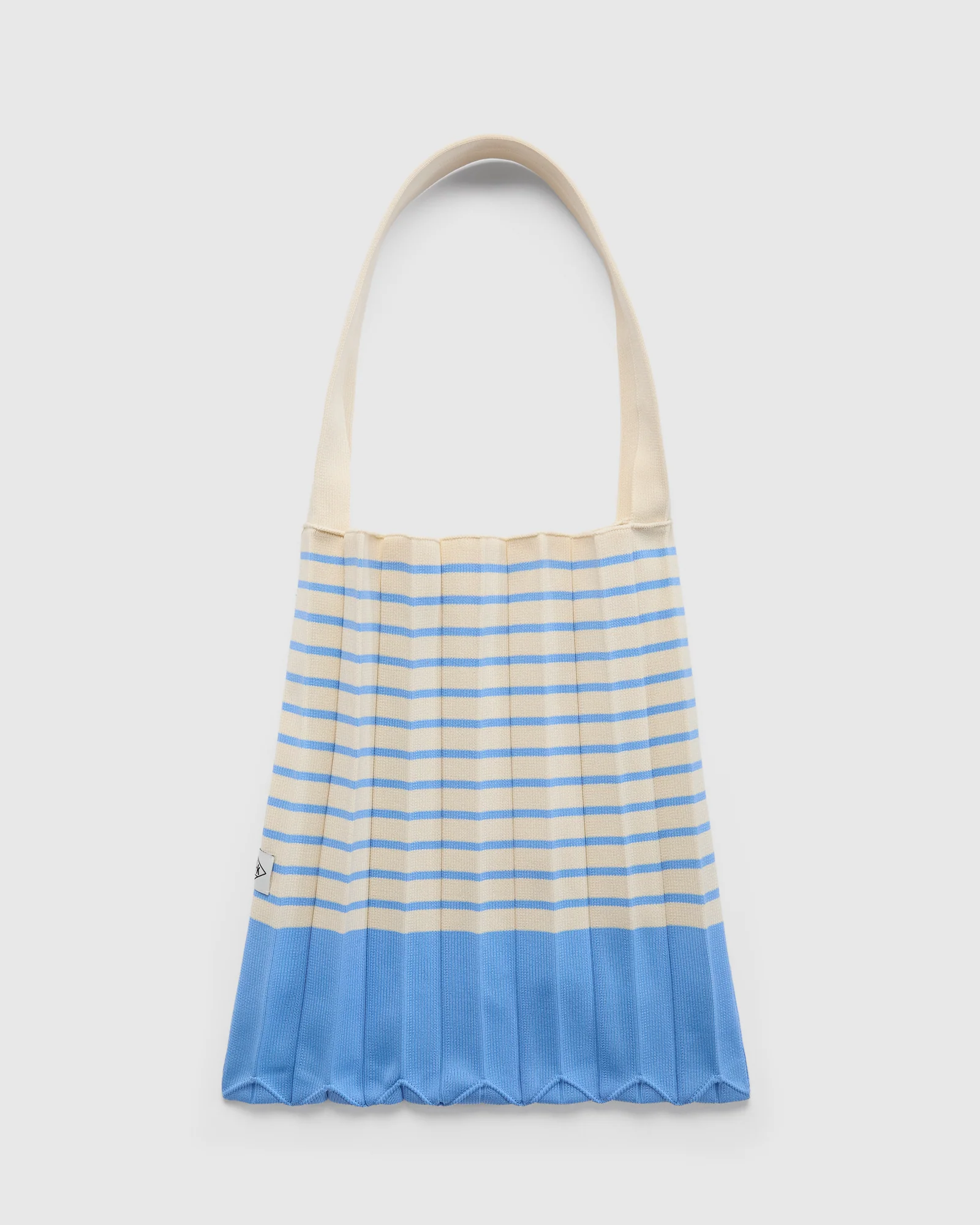 Accordion Stripe Knit Bag