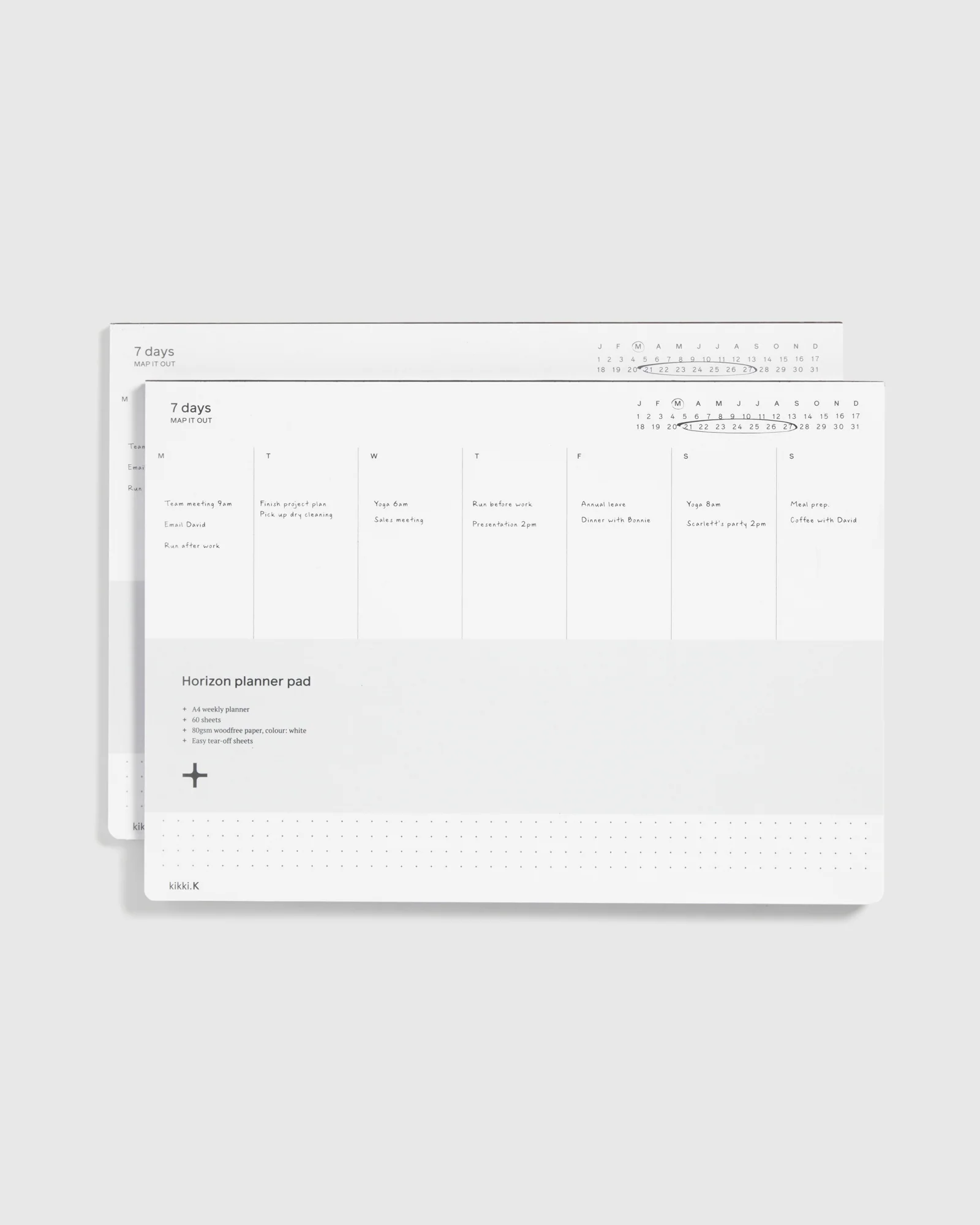 Horizon Map Pad Weekly 2Pk