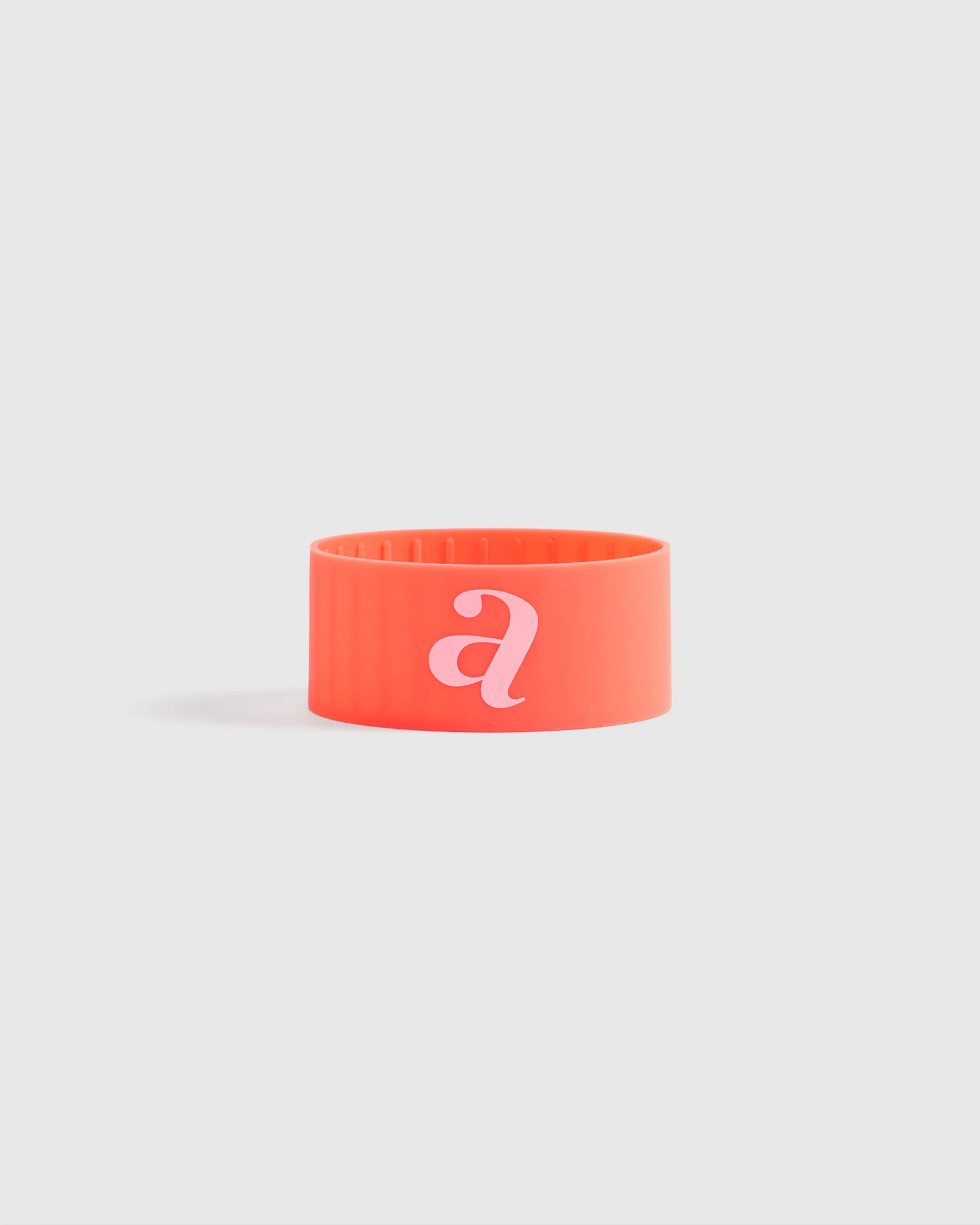 Silicone Band Initial - Neon Orange