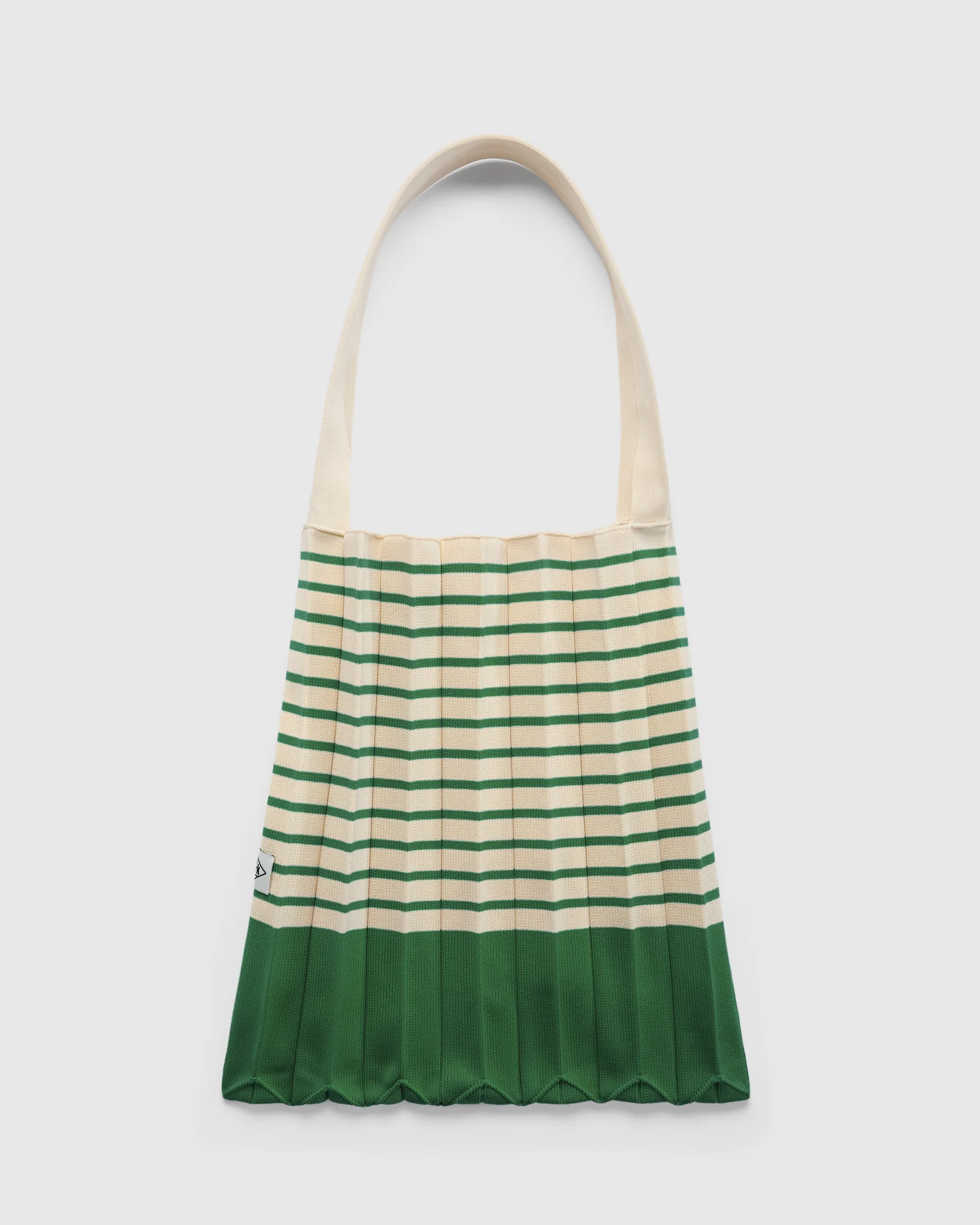 Accordion Stripe Knit Bag