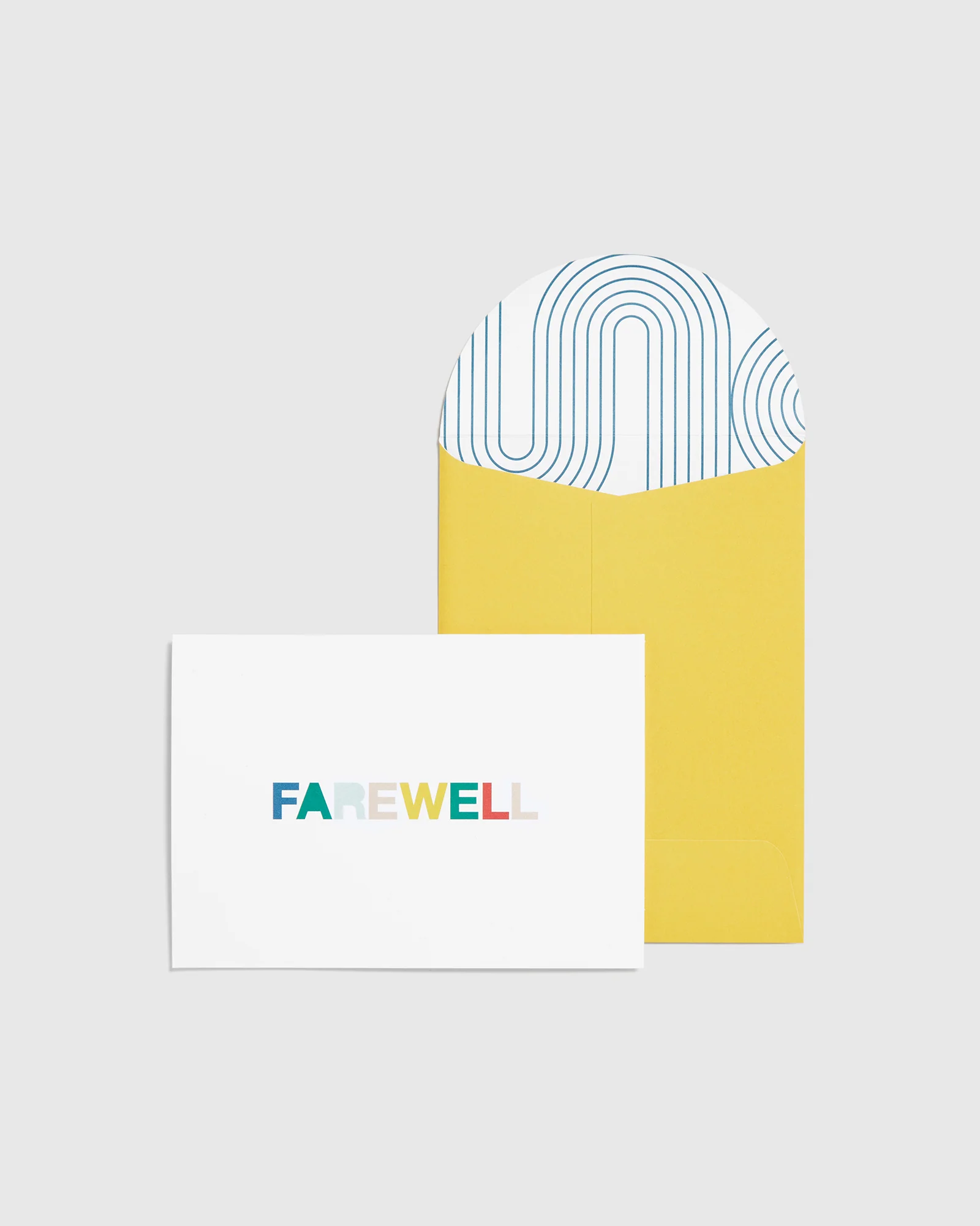 Greeting Card A6 Farewell Paper Cut