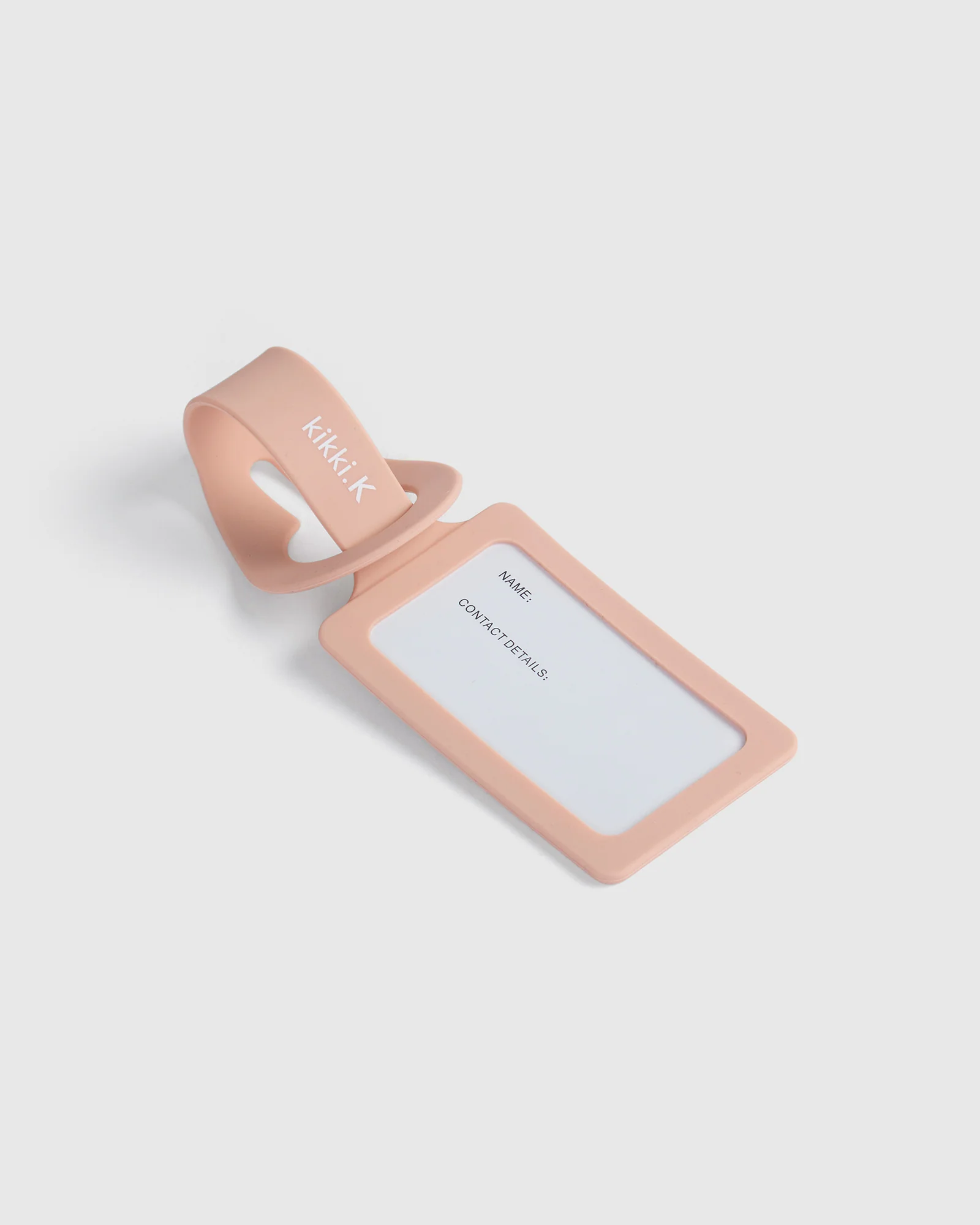 Silicone Luggage Tag Initial - Shell