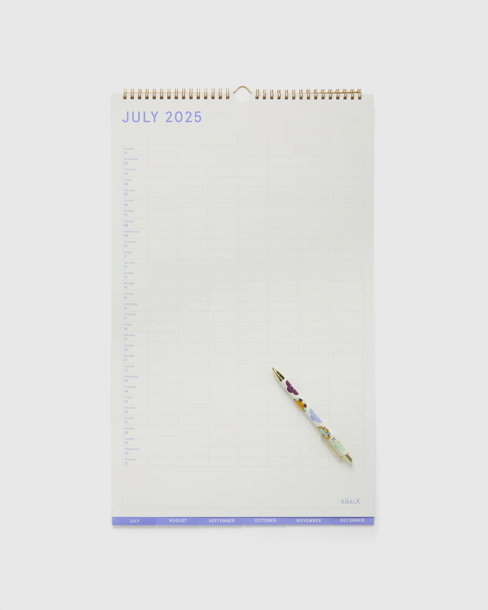 Household Calendar Medium 25/26