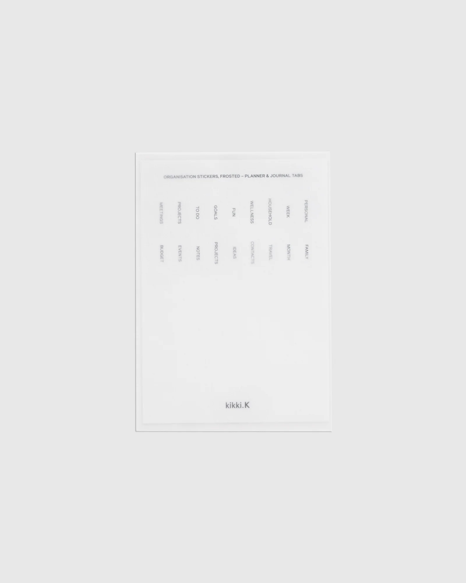 Organisation Stickers Planner & Journal Tabs 2Pk