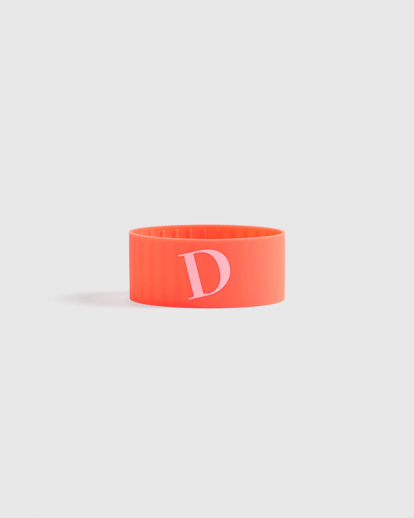 Silicone Band Initial - Neon Orange