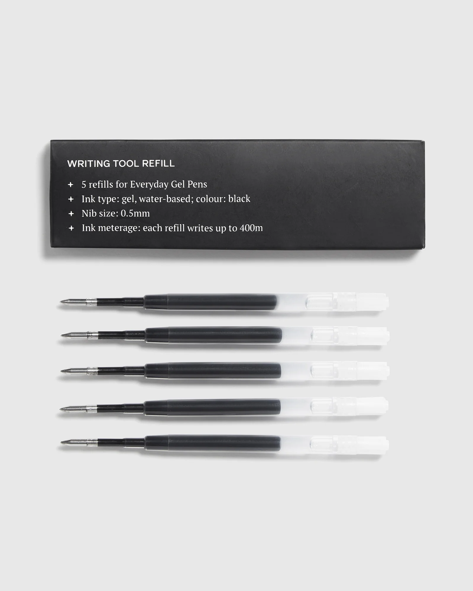 Writing Tool Refill Gel (Everyday) 5Pk Black