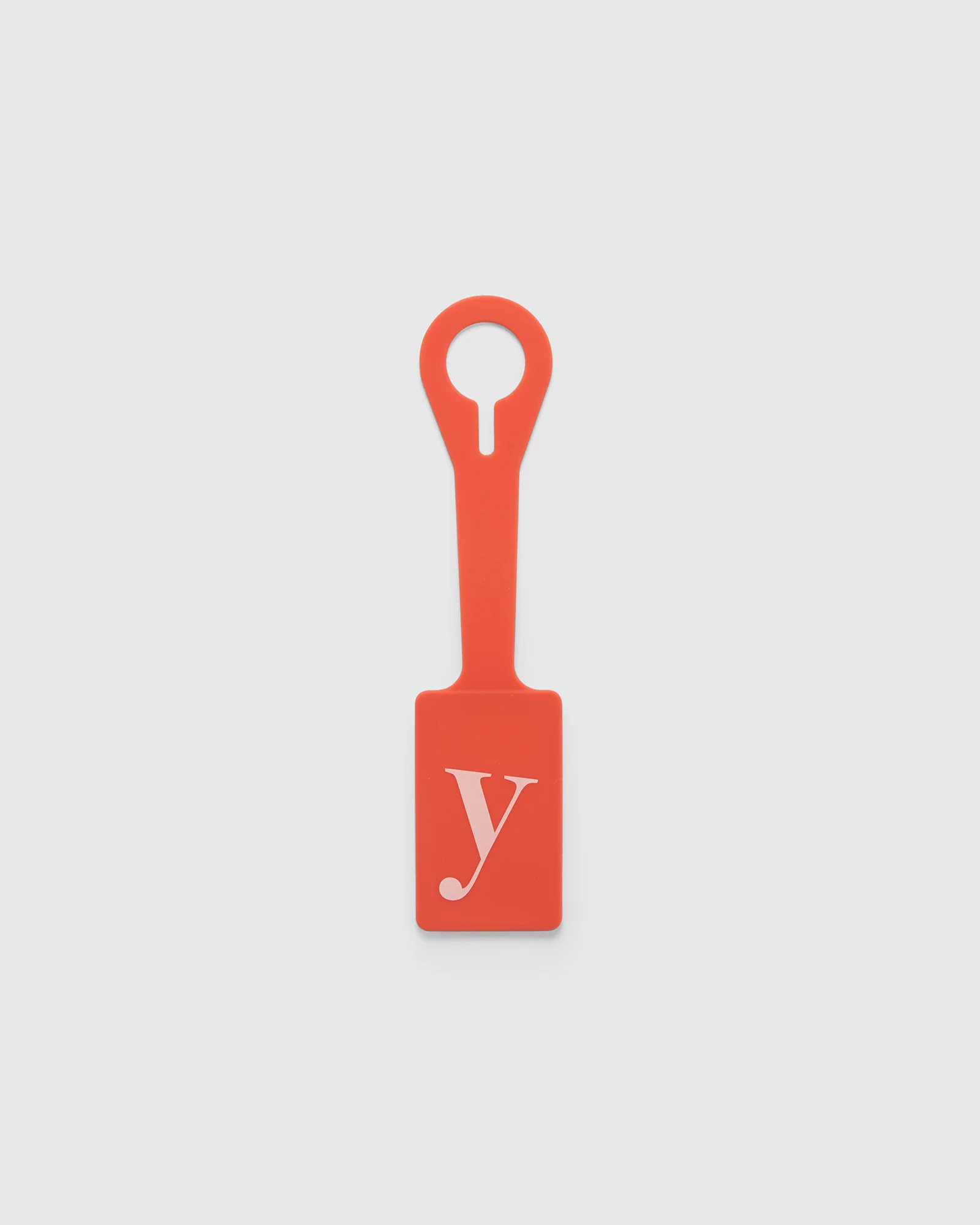 Silicone Luggage Tag Initial - Tangelo