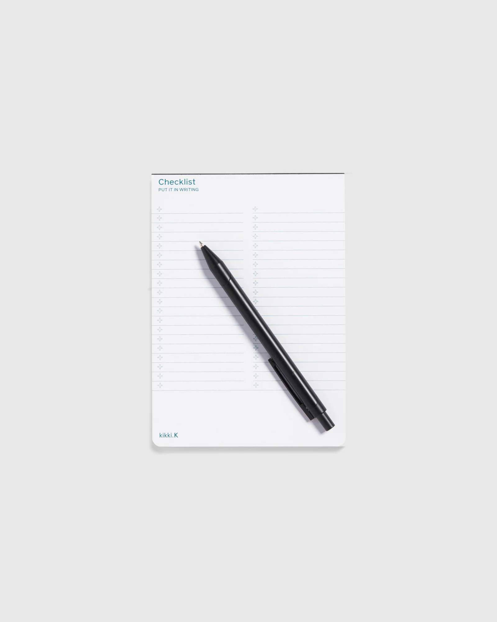Market Notepad Checklist