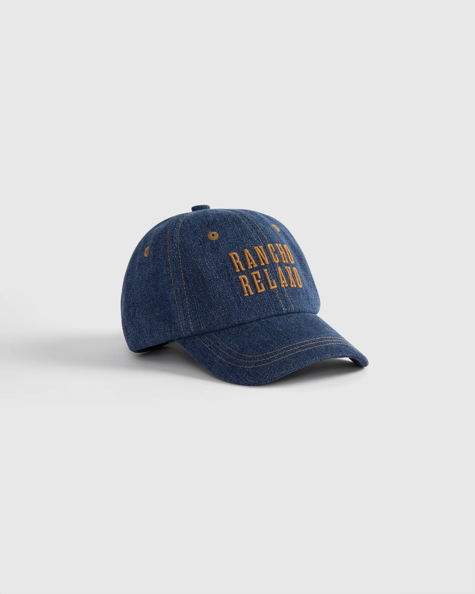 Denim Embroidered Cap