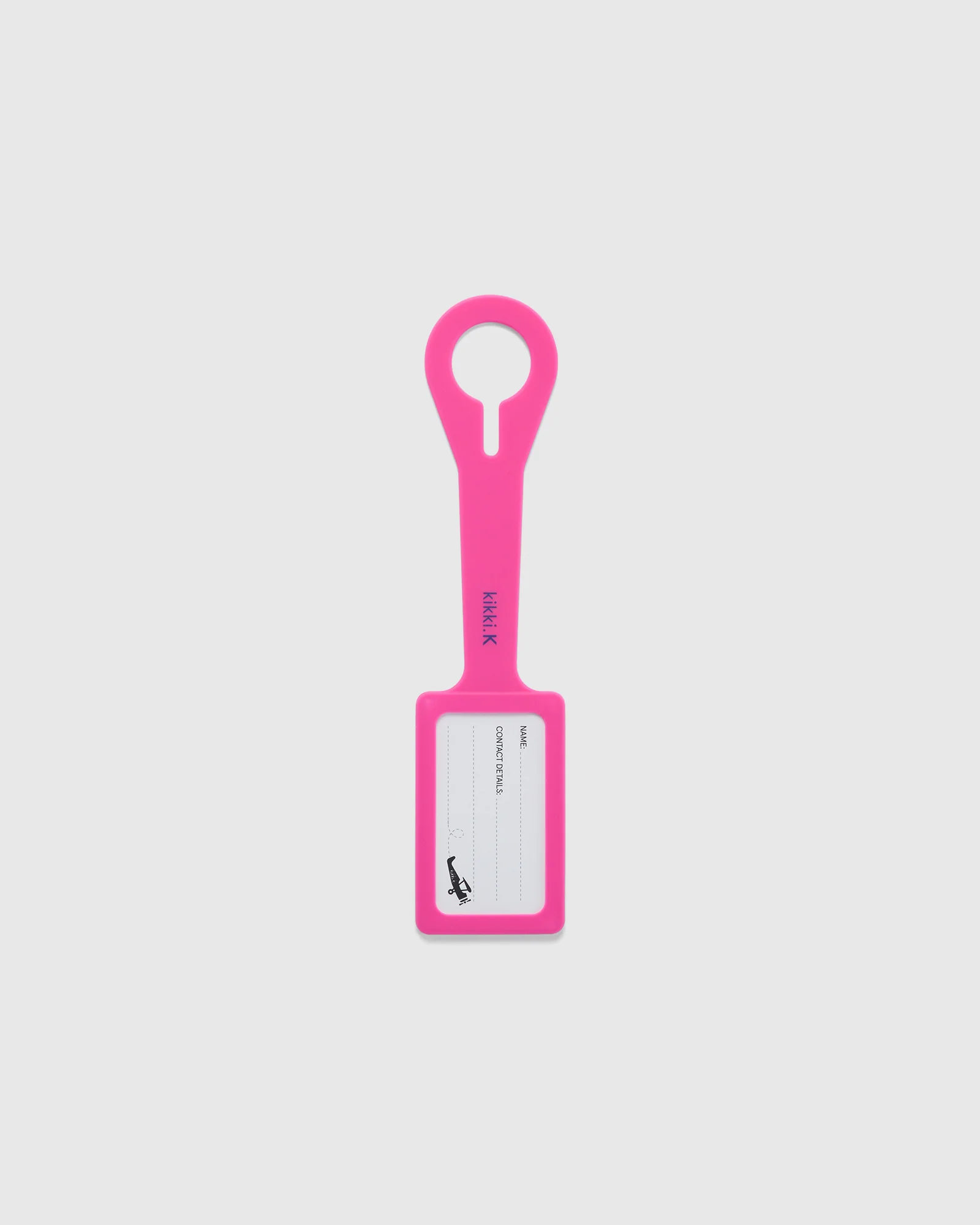 A-Z Silicone Luggage Tag Raspberry
