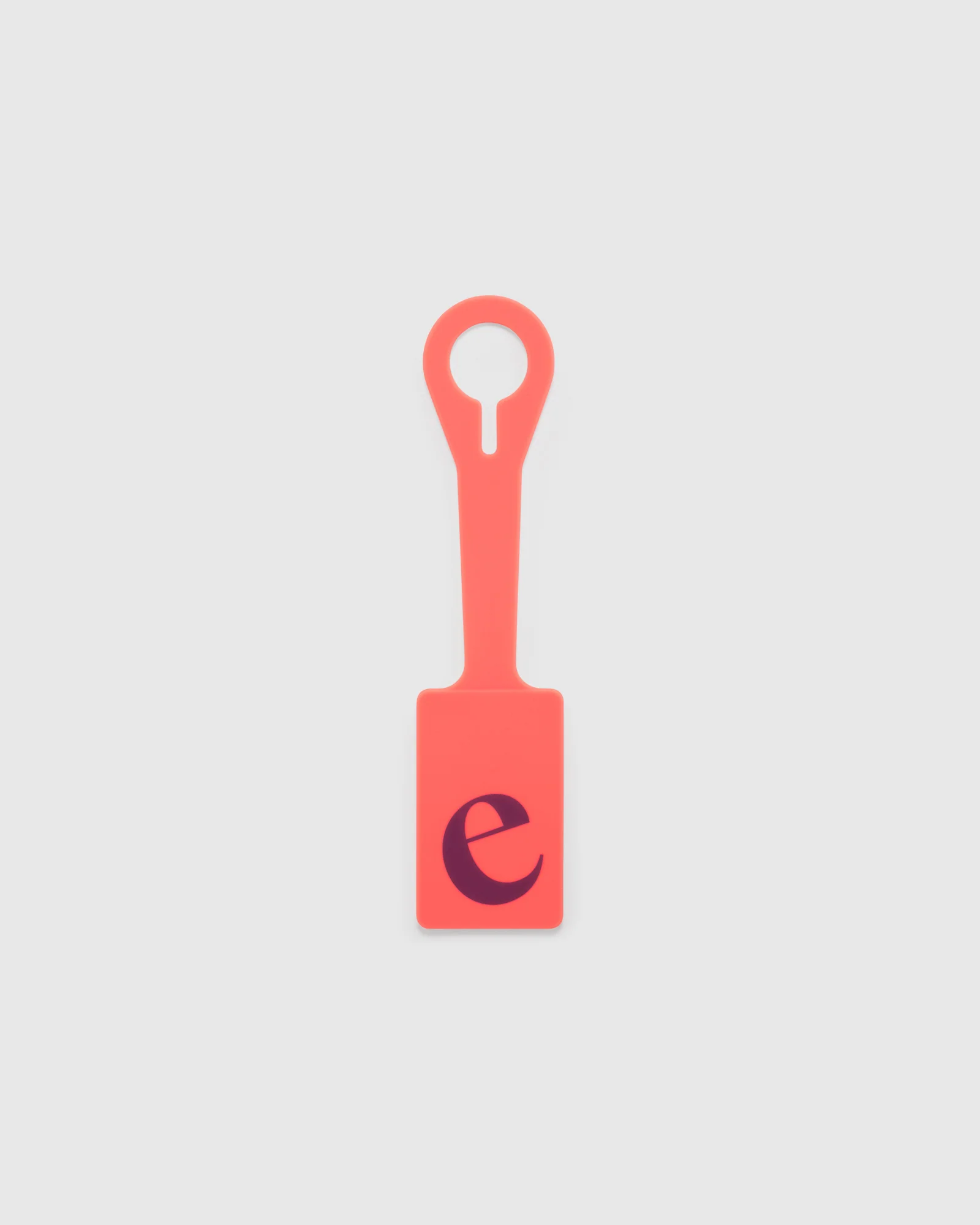Silicone Luggage Tag - Neon Orange