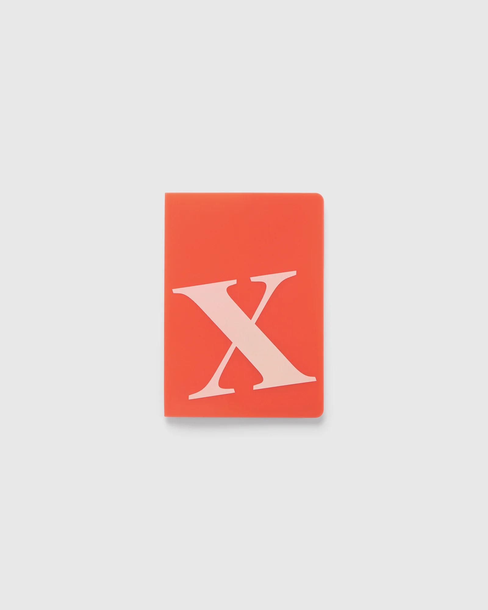 Silicone Passport Holder Initial - Tangelo