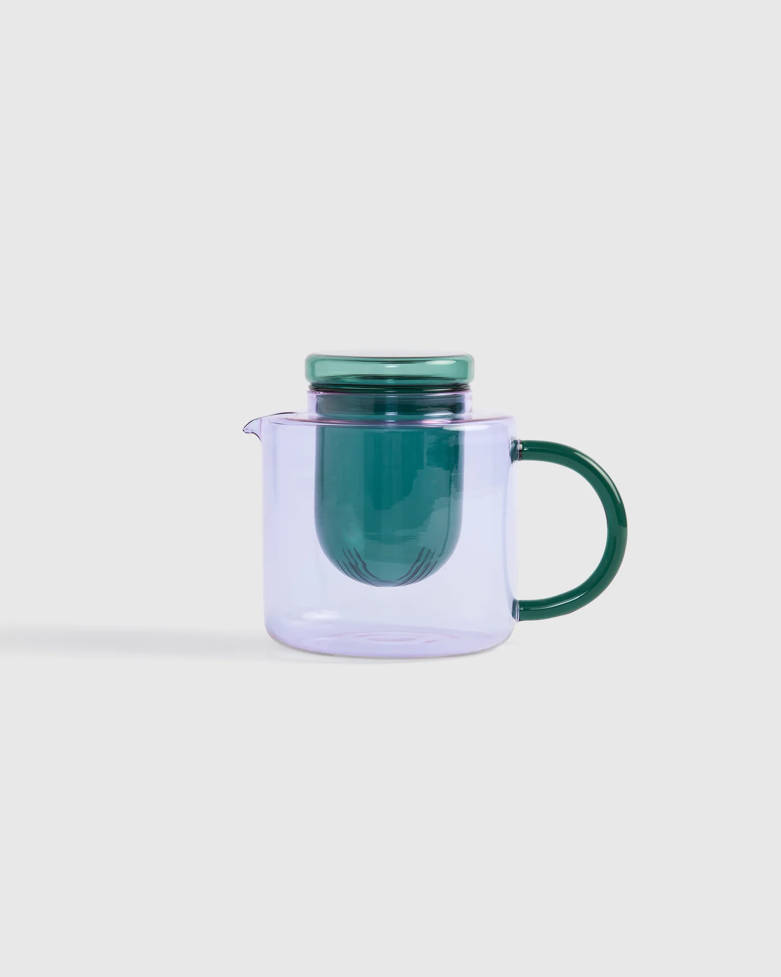Two-Tone Glass Teapot