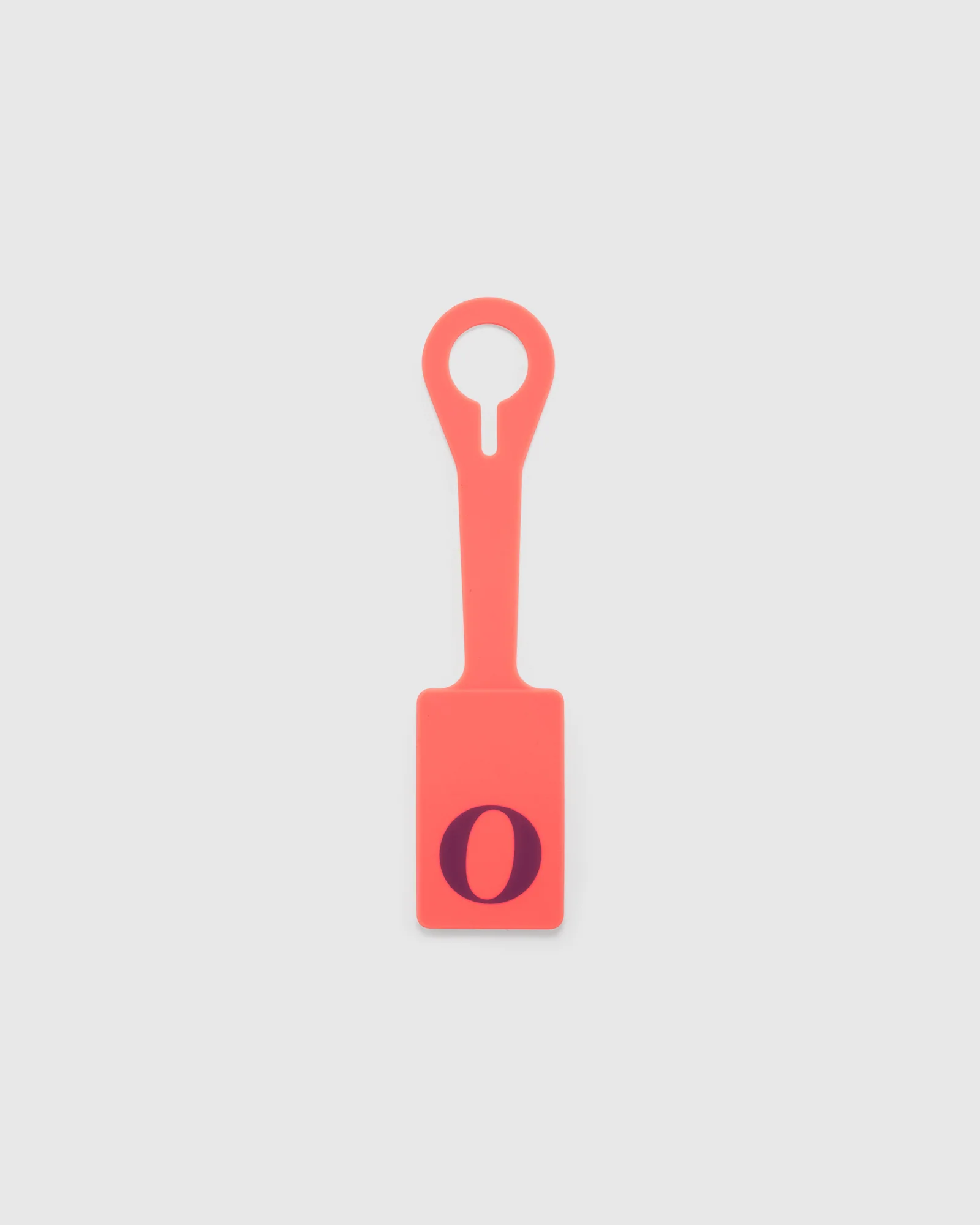 Silicone Luggage Tag - Neon Orange