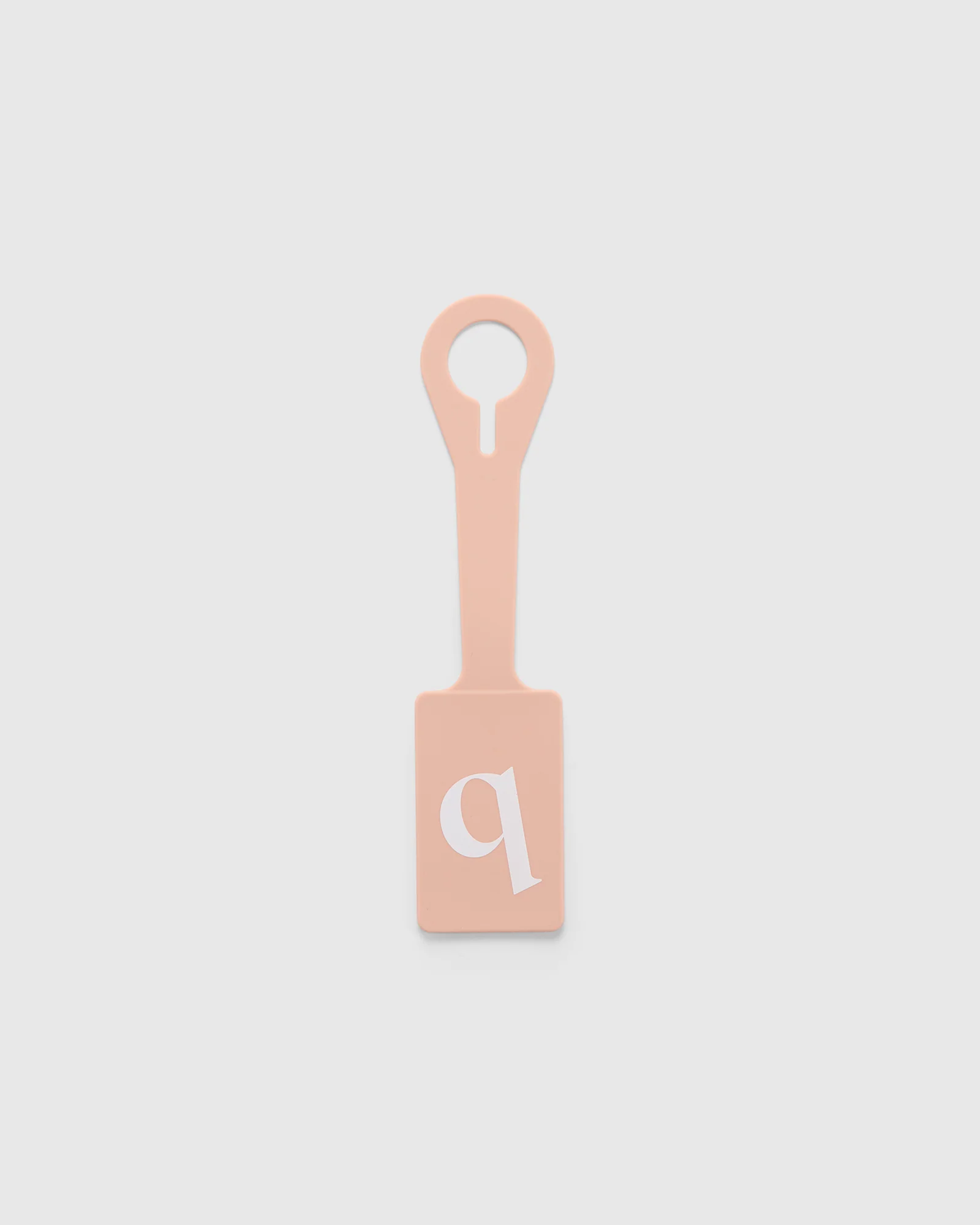 Silicone Luggage Tag Initial - Shell