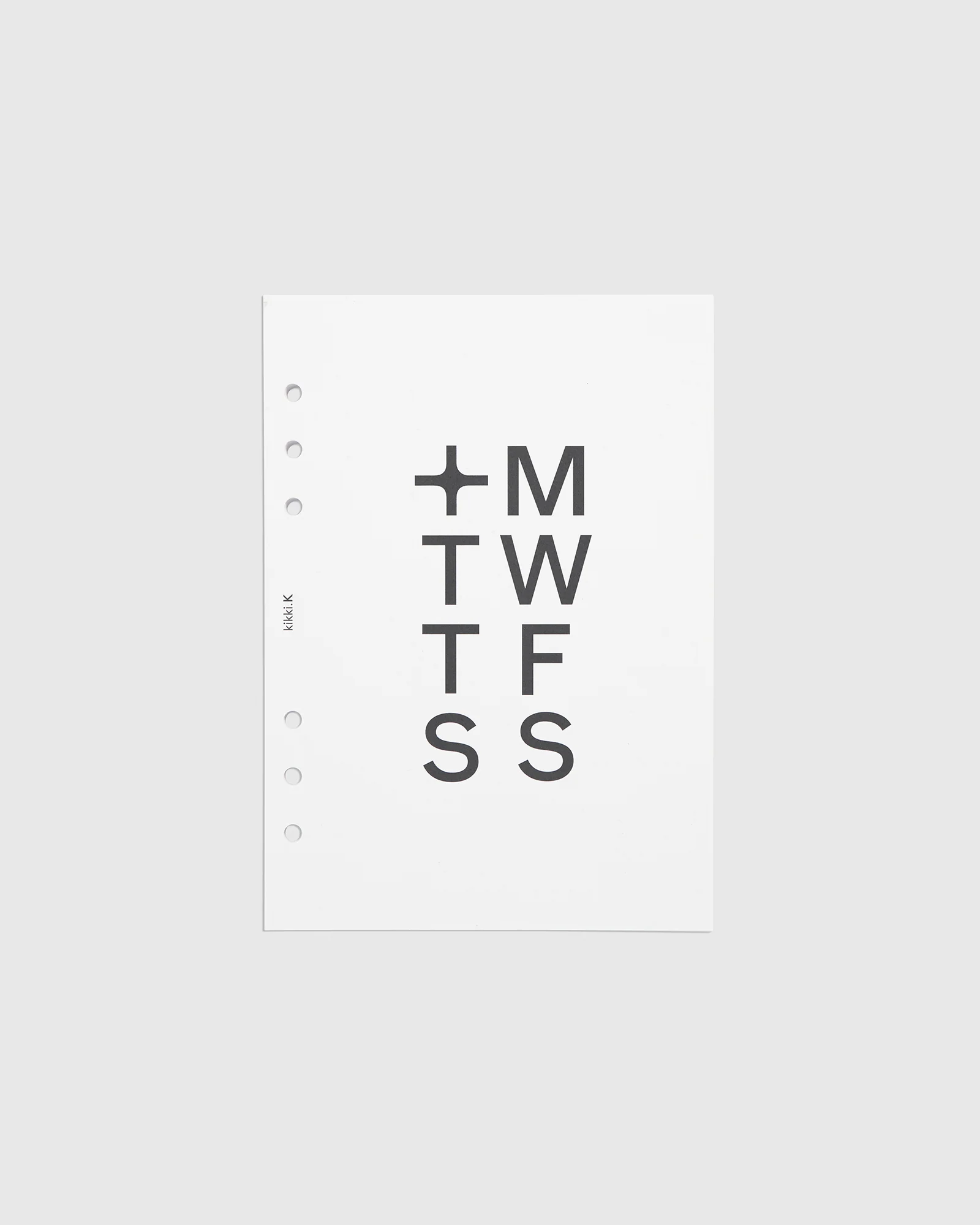 Metropolis Planner Refill Undated Weekly