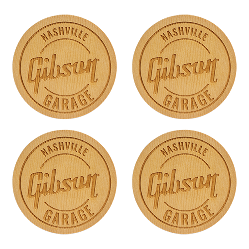 Sitka Spruce Soundhole Coaster Set Gibson Garage Nashville