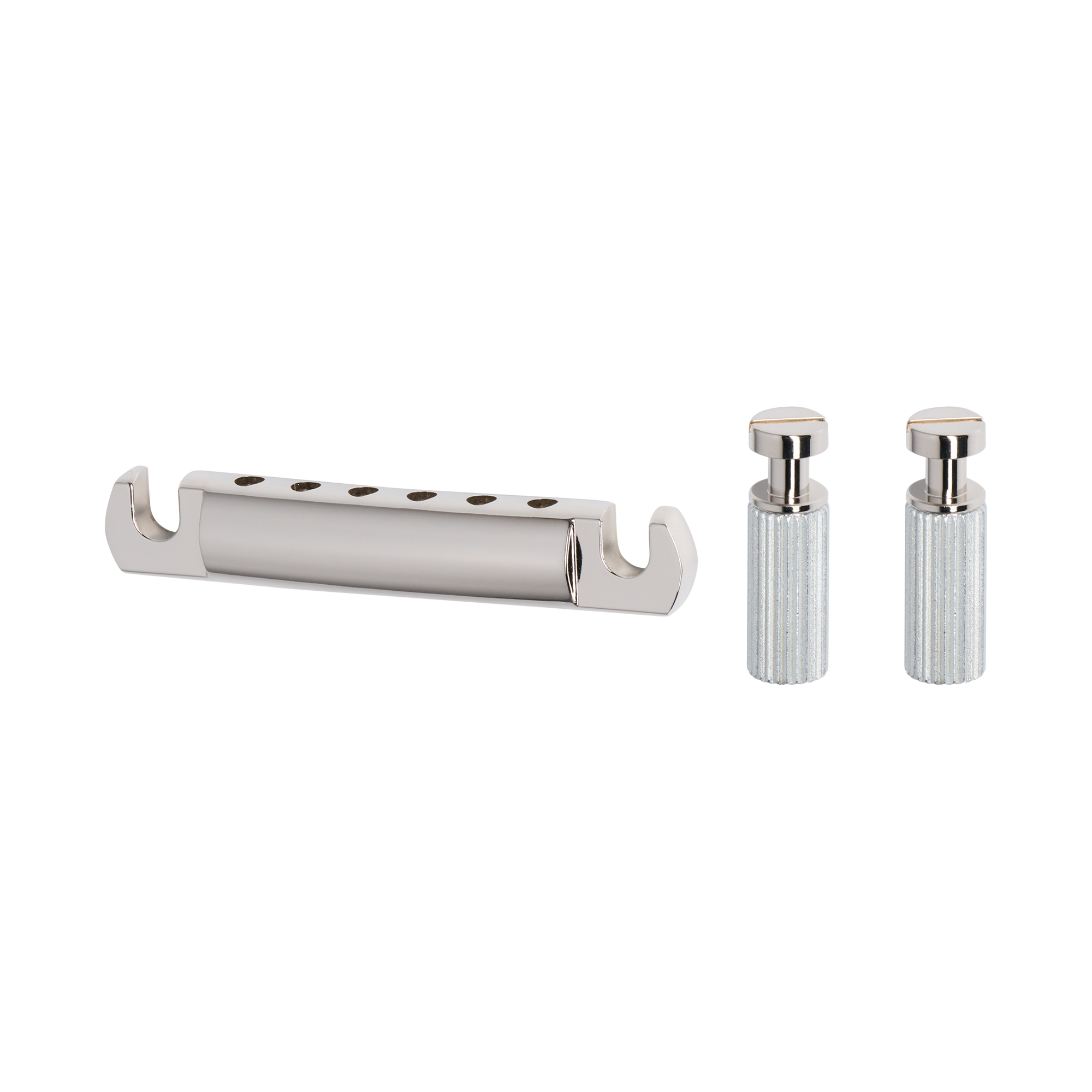 Historic Reissue Stop Bar Tailpiece With Studs & Inserts, Nickel