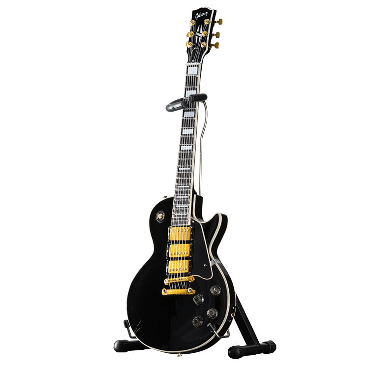 AXE HEAVEN® Les Paul Custom Ebony 1:4 Scale Mini Guitar Model