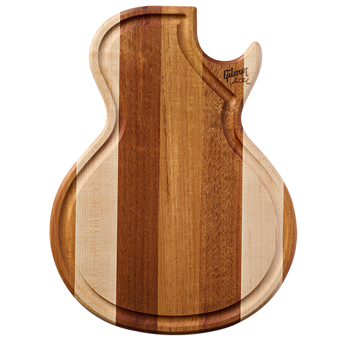 Multi-Wood Les Paul Cutting Board, Face Grain