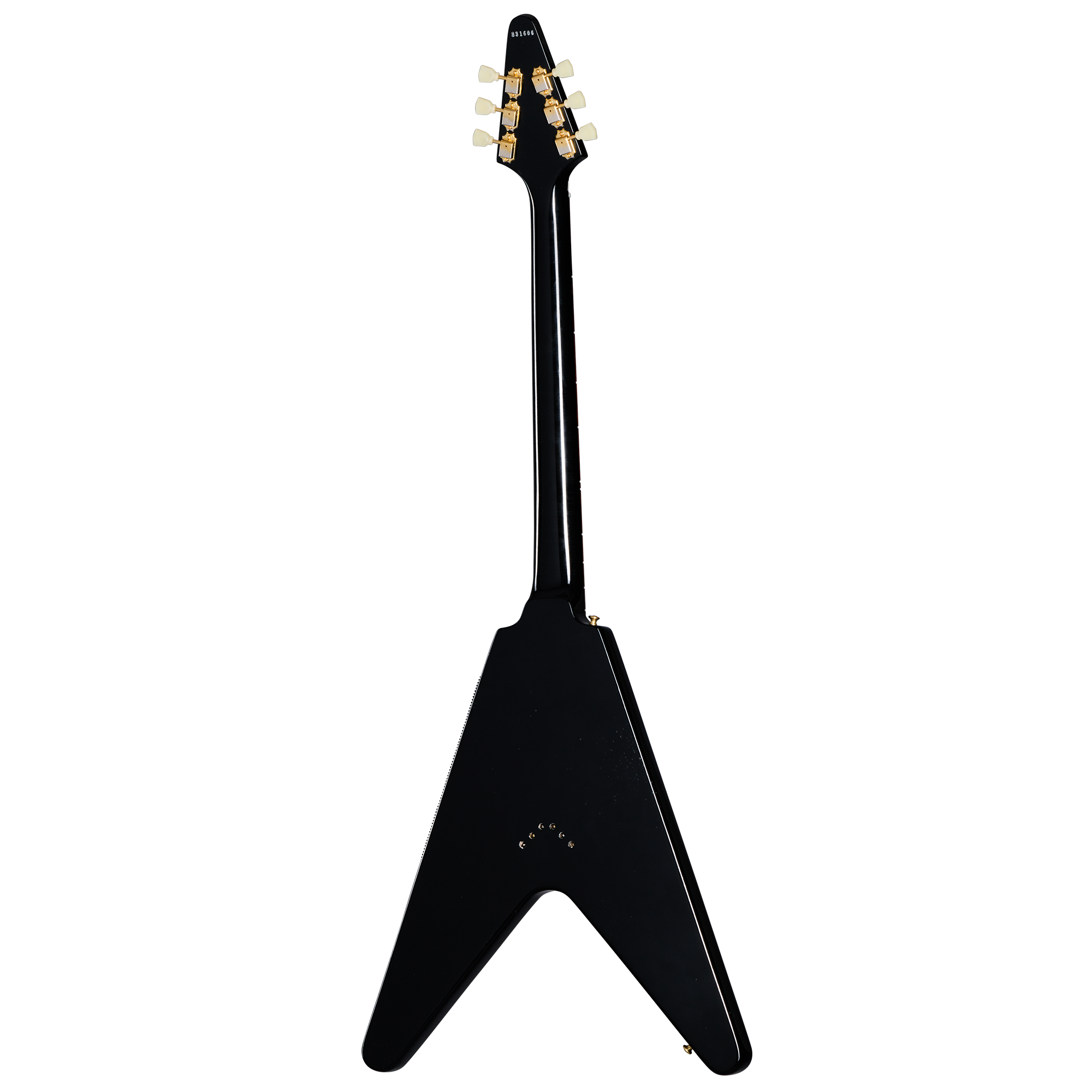1958 Korina Flying V (White Pickguard), Ebony, Murphy Lab Light Aged