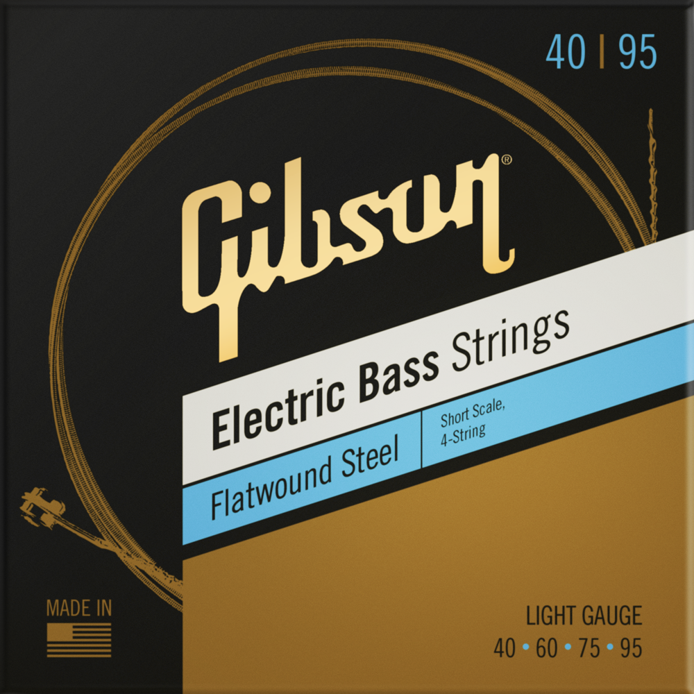 Flatwound Electric Bass Strings, Short Scale