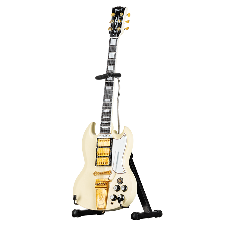 AXE HEAVEN® '64 SG Custom White 1:4 Scale Mini Guitar Model