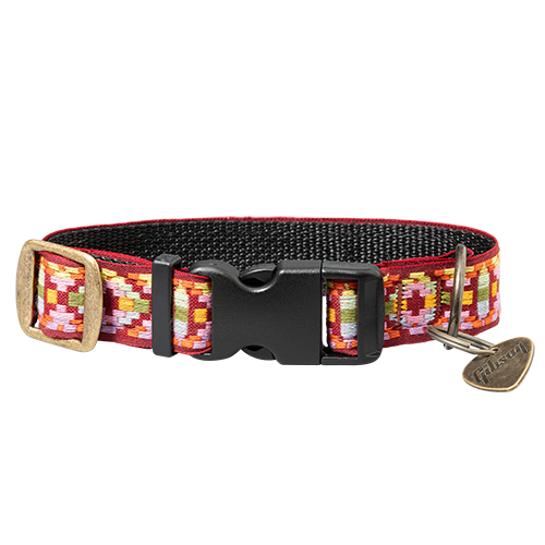 Dog Collar with Guitar Pick Tag (Pink)