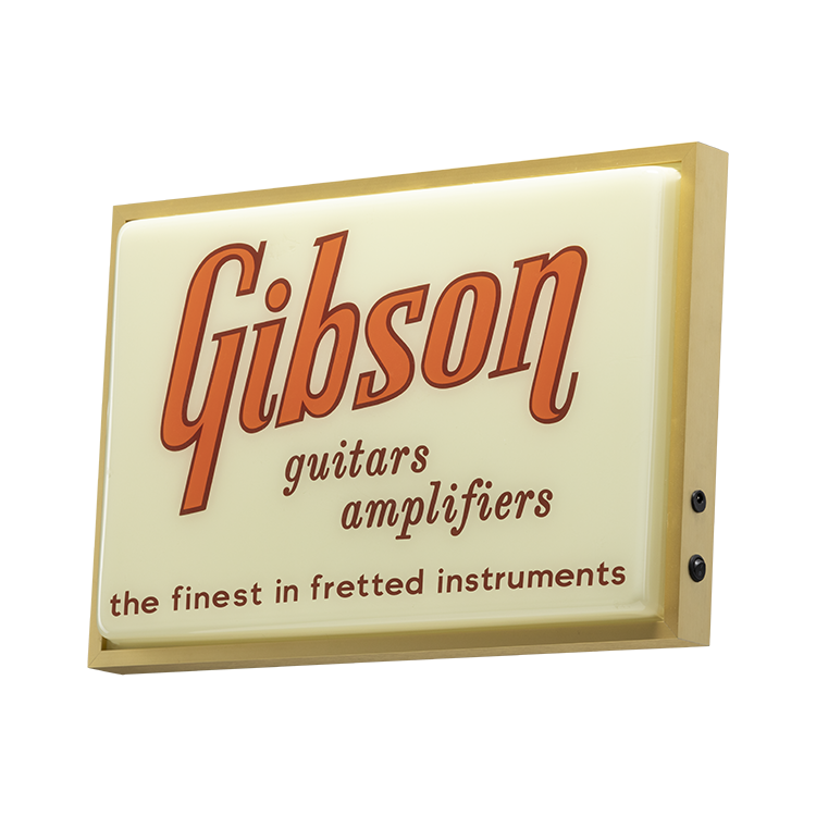 Gibson Vintage Lighted Sign - Guitars & Amplifiers