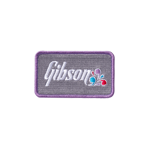 Gibson 70s Floral Logo Iron-On Patch (3.5")