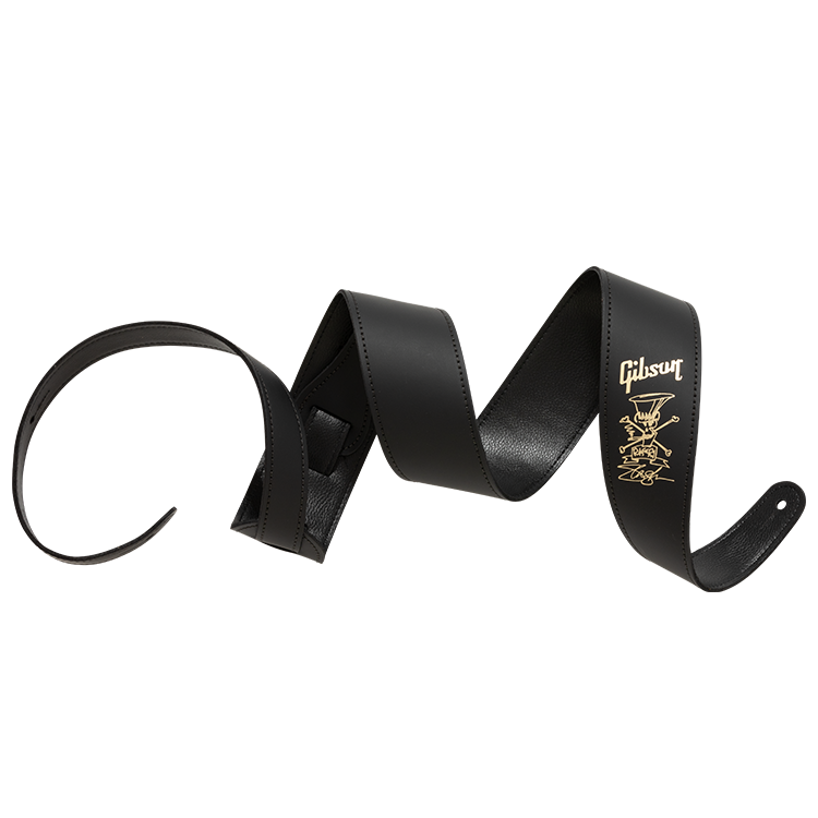 Slash Premium Leather Guitar Strap (Black)