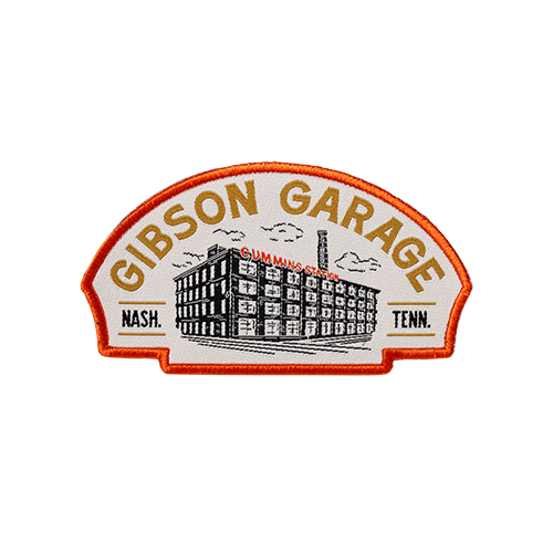 Gibson Garage Iron-On Patch (5")