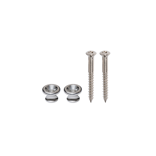 Historic Reissue Strap Buttons With Screws, Aluminum