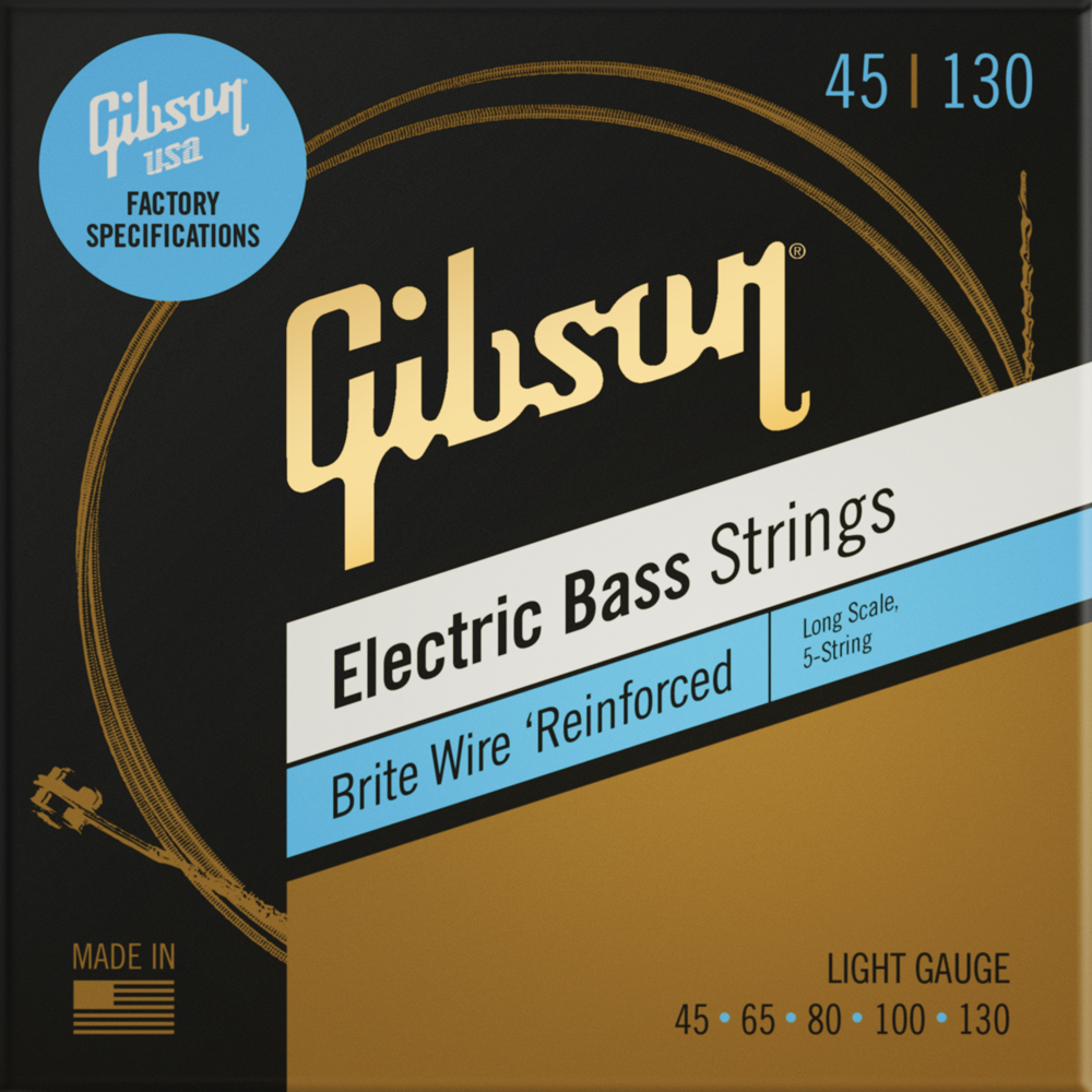 Brite Wire Electric Bass Strings, Long Scale (5-String)