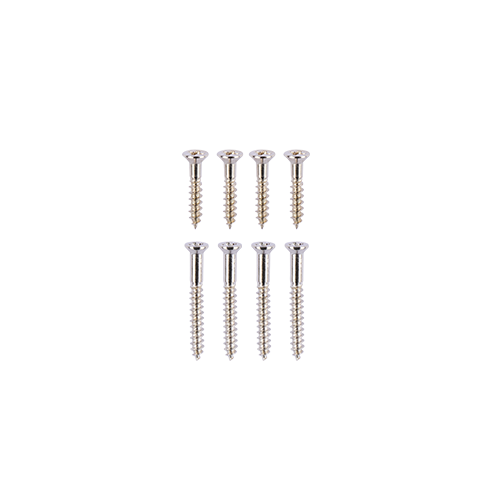 Historic Reissue Mounting Ring Screws, Nickel (Set of 4 Short & 4 Long)