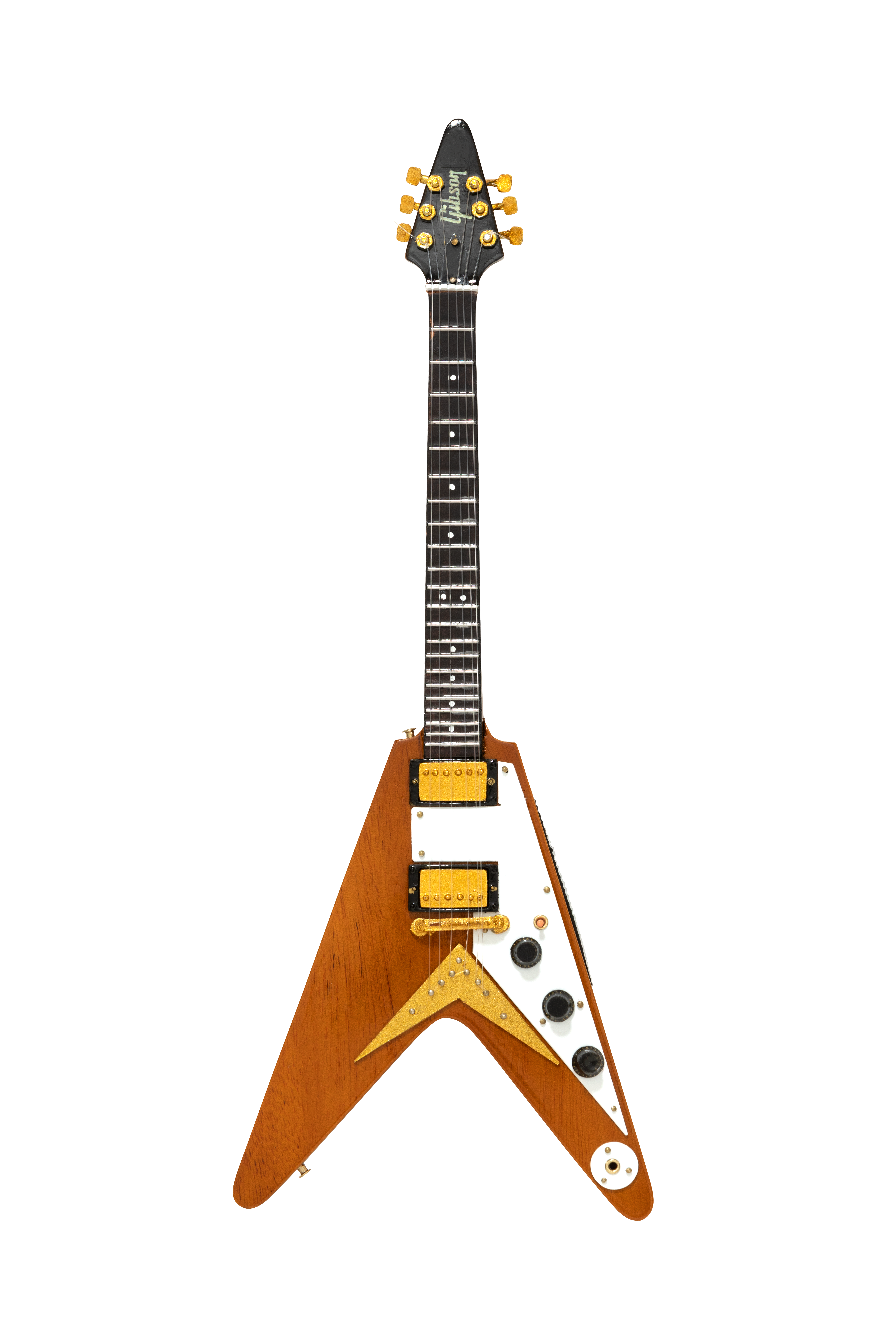 AXE HEAVEN® '58 Korina Flying V 1:4 Scale Mini Guitar Model