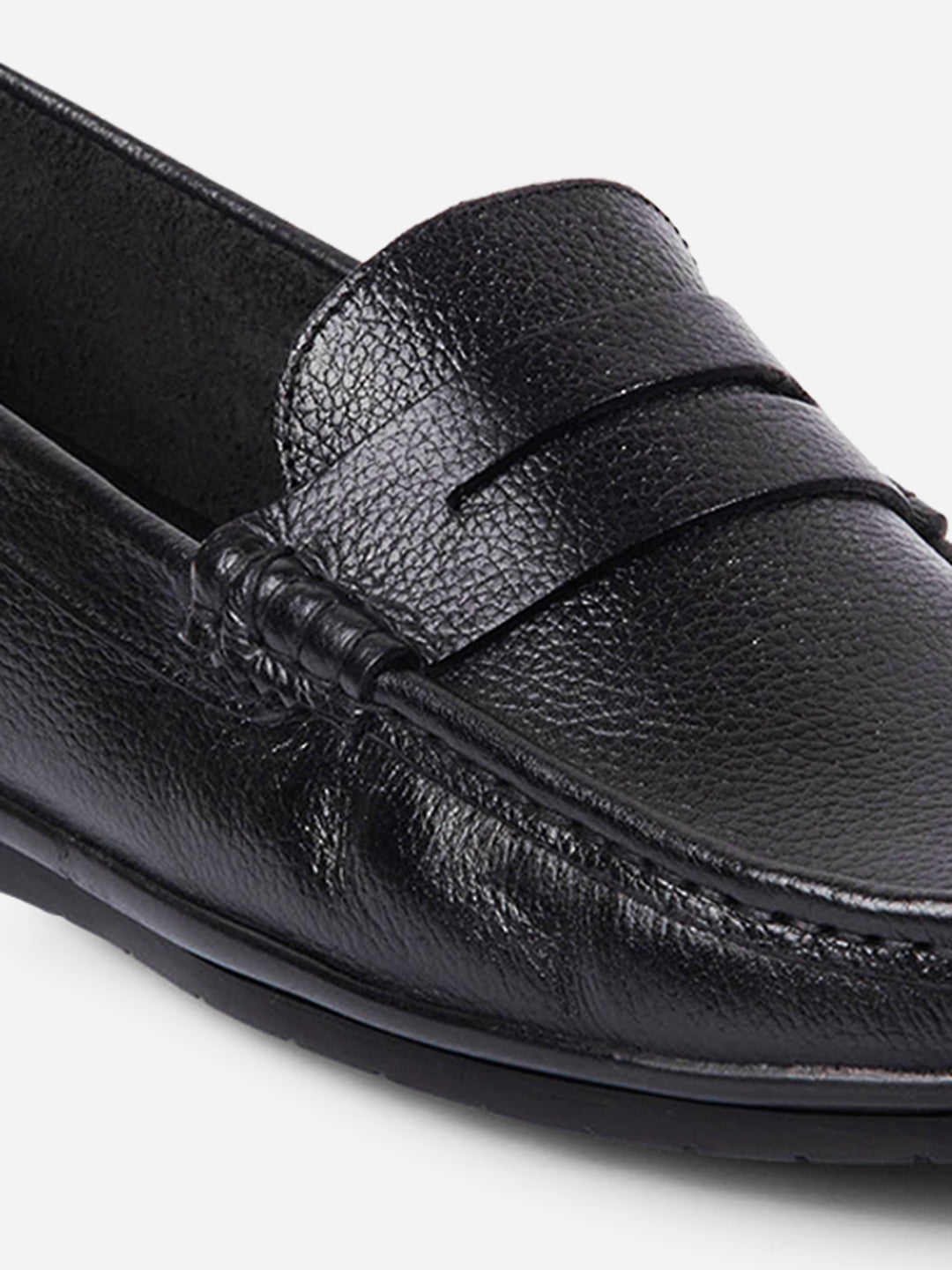 Pantofi loafer bărbați din piele naturală, flexibili și confortabili, cu talpă PU neagră