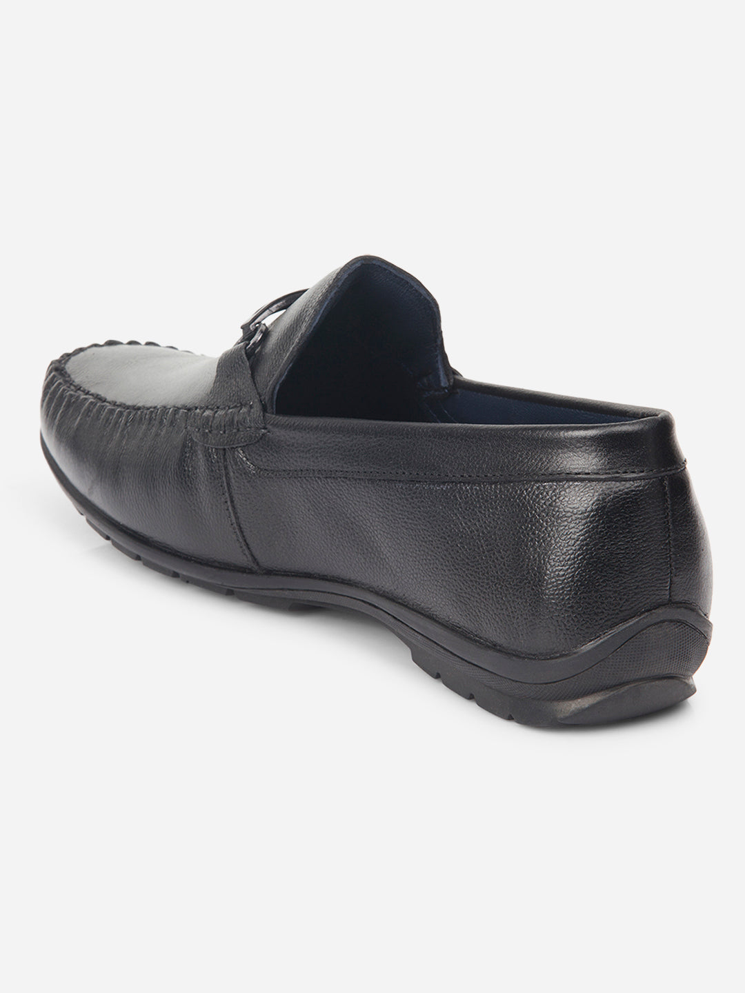Pantofi loafer bărbați, negri, confortabili și eleganți din piele naturală respirabilă, talpă cauciuc