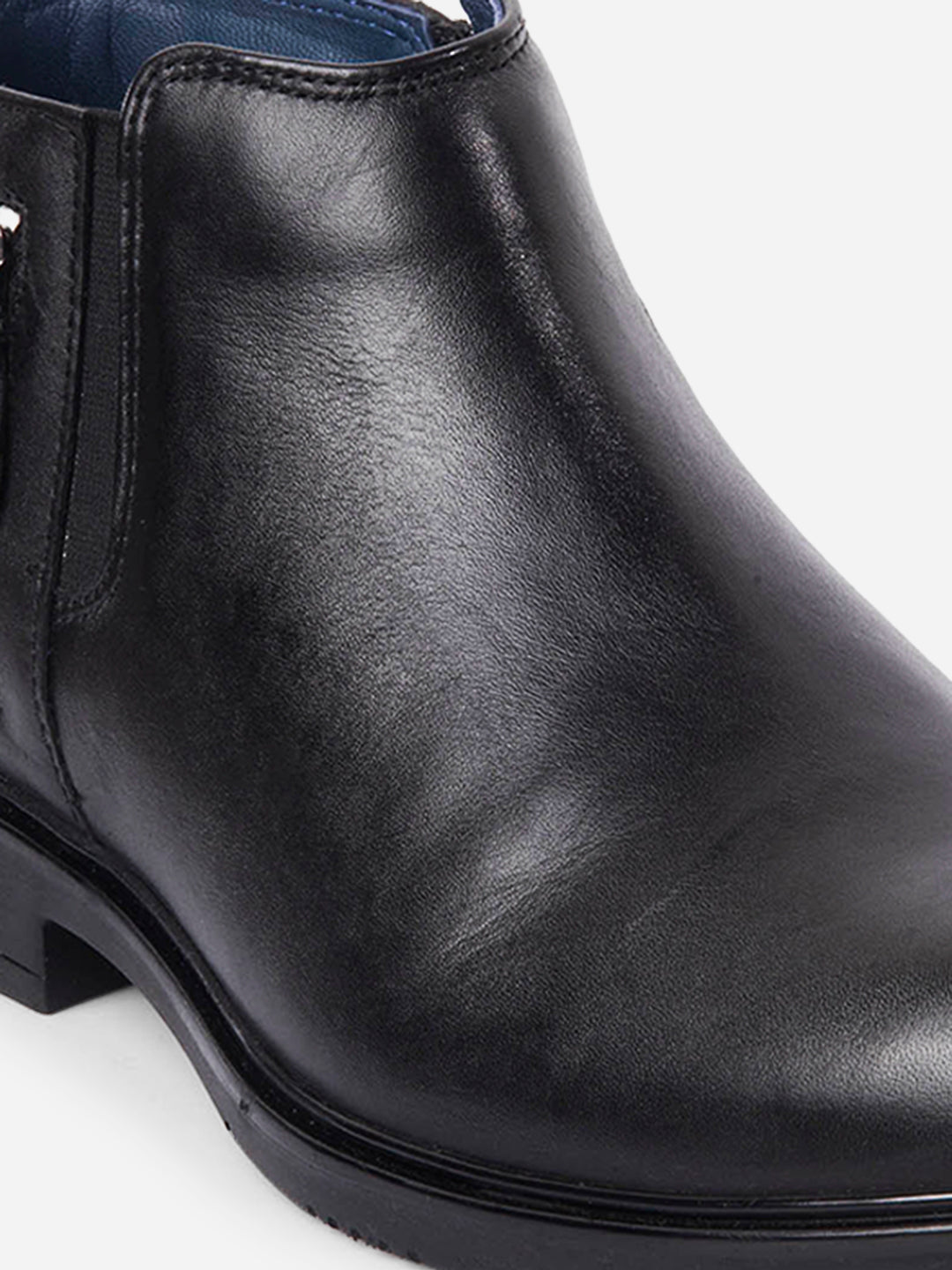 Ghete bărbătești semi-formale din piele naturală, design elegant și confortabil, culoare neagră