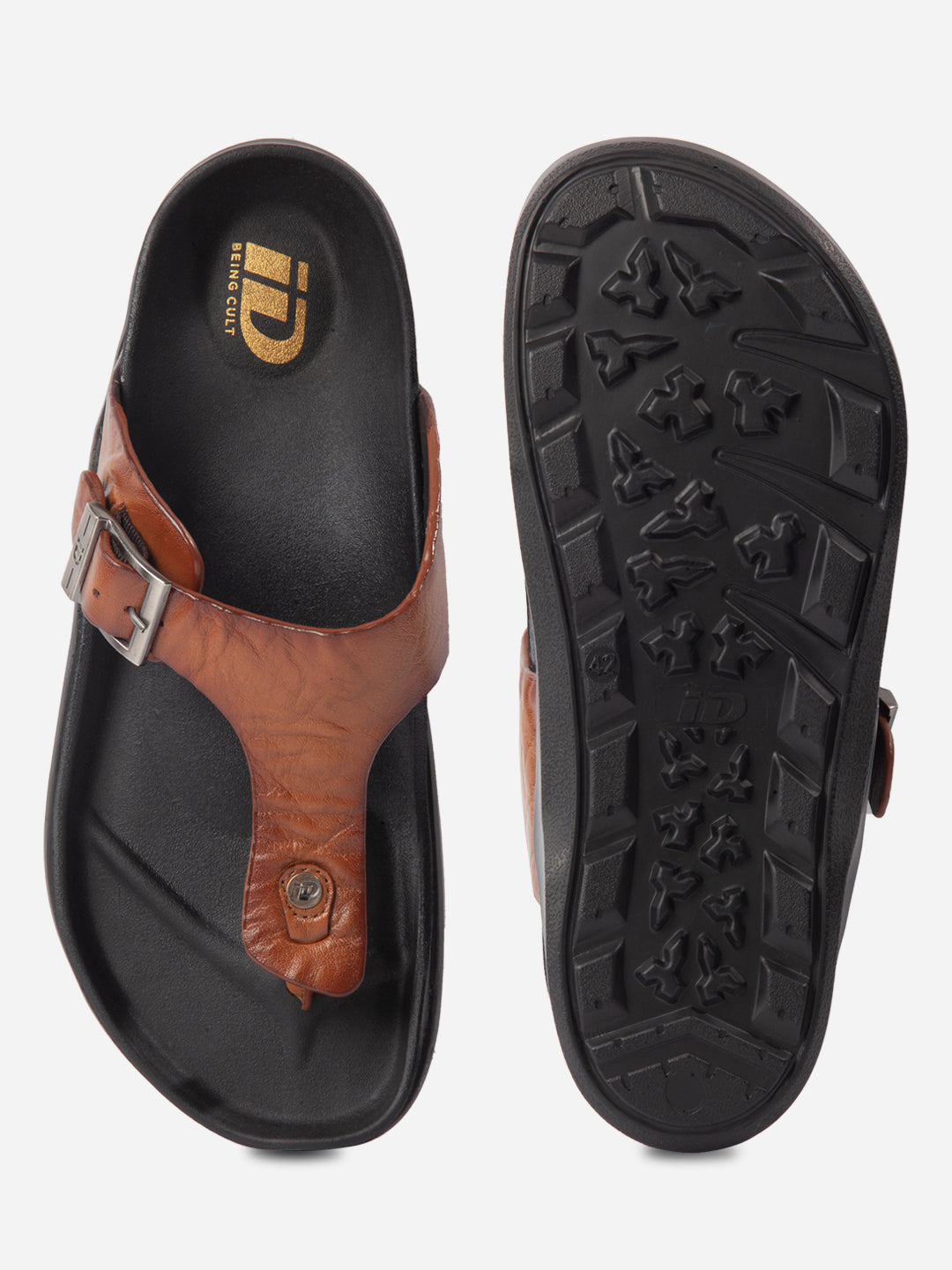 Sandale ergonomice maro deschis din piele naturală, confortabile și rezistente pentru purtare zilnică