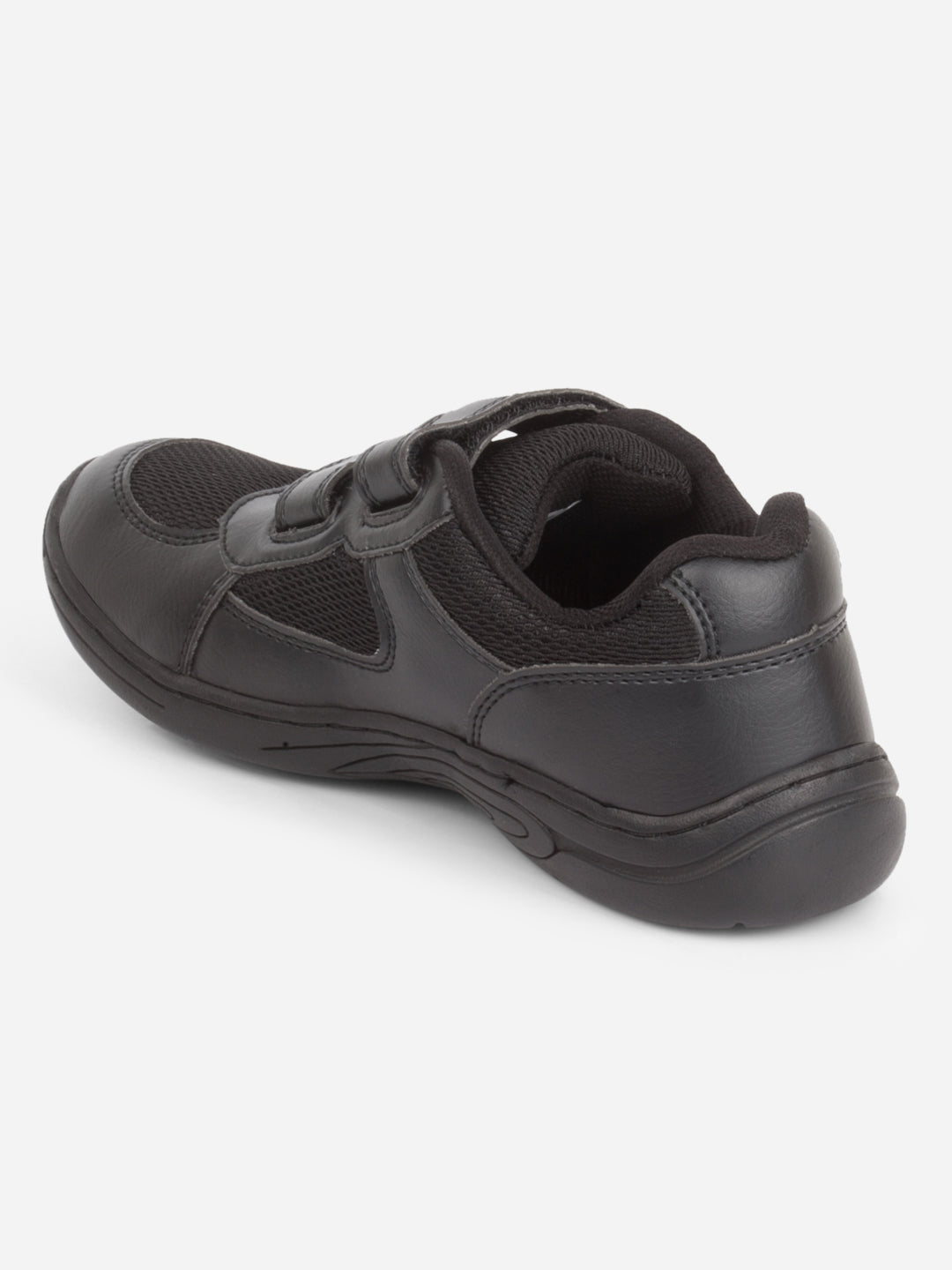 Pantofi sport pentru școală unisex copii, negri, confortabili și durabili, cu talpă antiderapantă