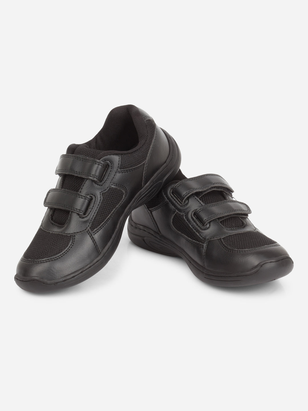 Pantofi sport pentru școală unisex copii, negri, confortabili și durabili, cu talpă antiderapantă