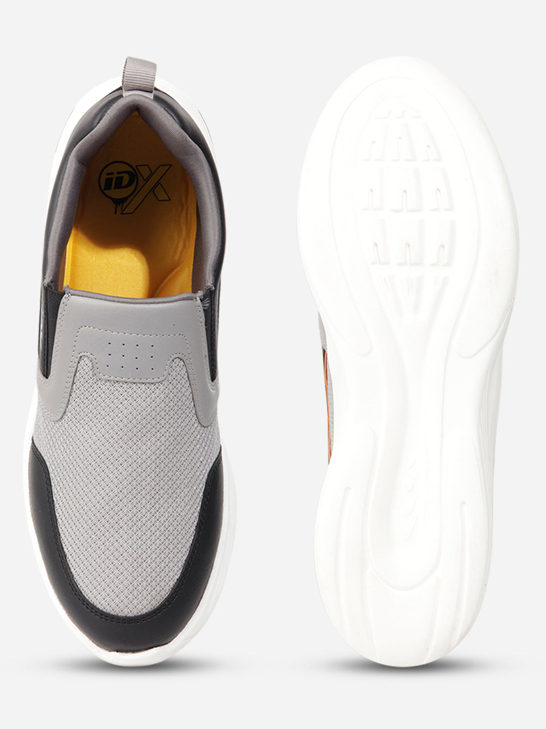 Pantofi sport bărbați slip-on, gri-negru, confort maxim și design modern