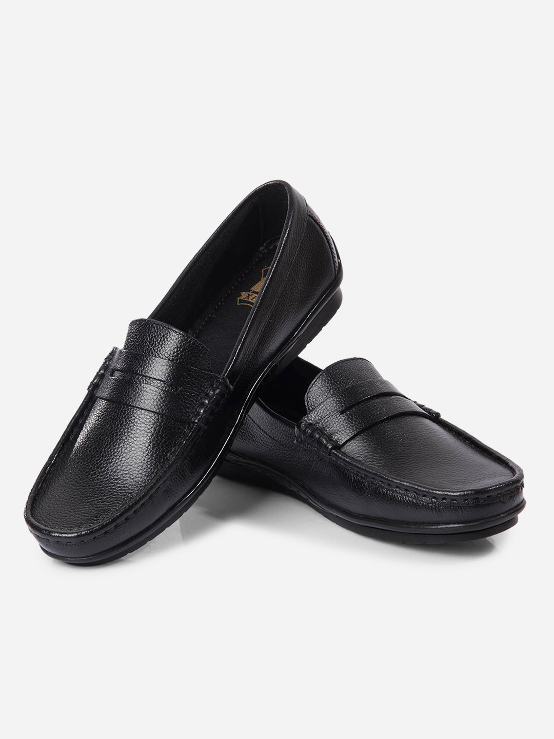 Pantofi loafer bărbați din piele naturală, flexibili și confortabili, cu talpă PU neagră