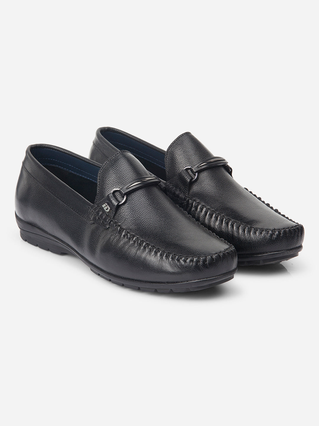 Pantofi loafer bărbați, negri, confortabili și eleganți din piele naturală respirabilă, talpă cauciuc