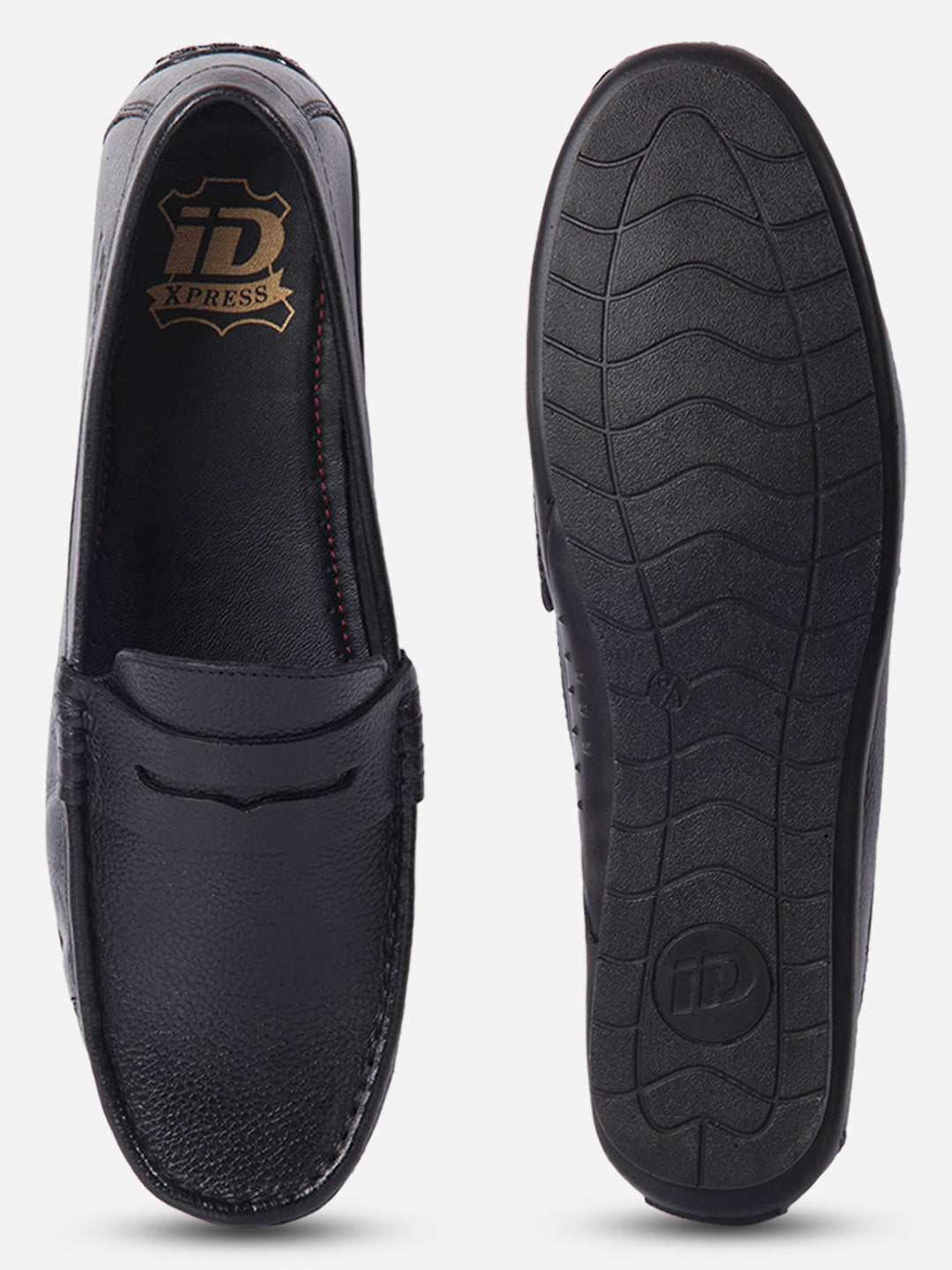 Pantofi loafer bărbați din piele naturală, flexibili și confortabili, cu talpă PU neagră